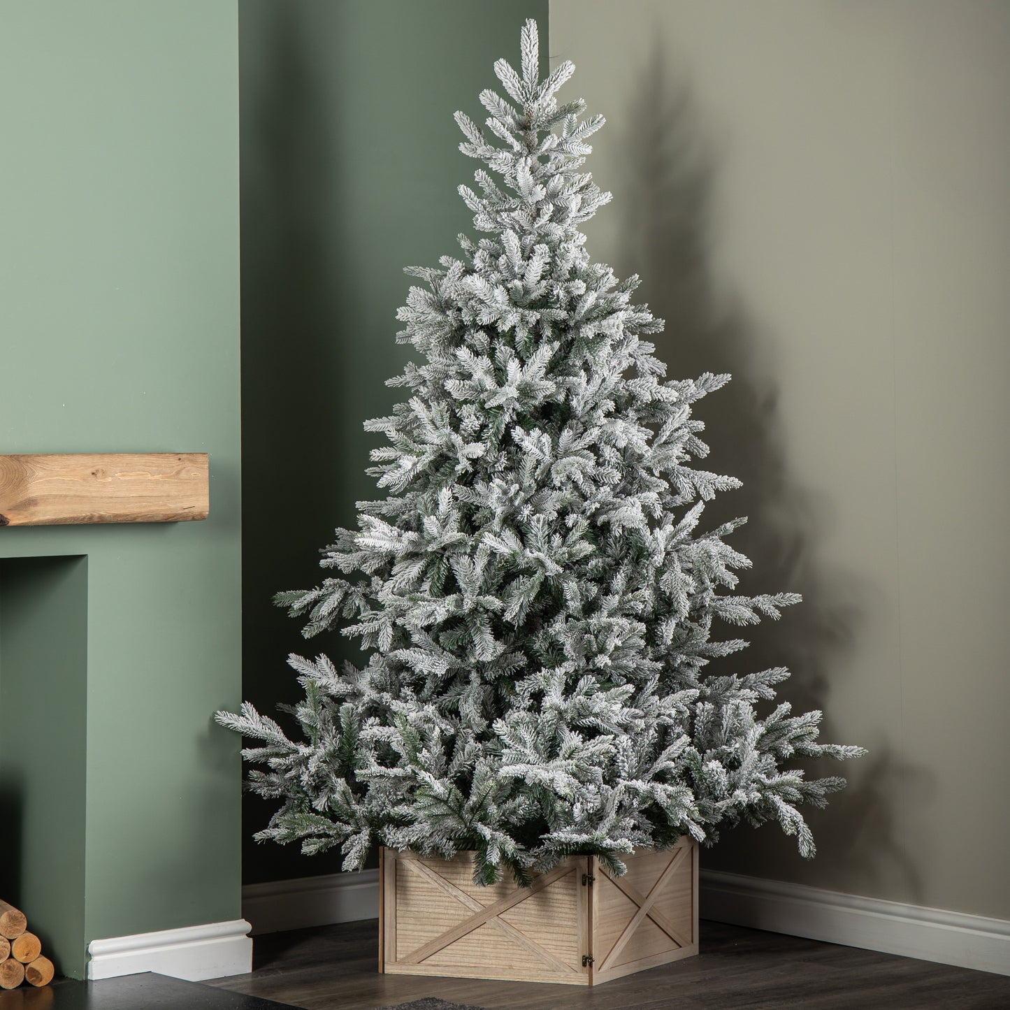 50 x 50cm Square Wooden Foldable Christmas Tree Base