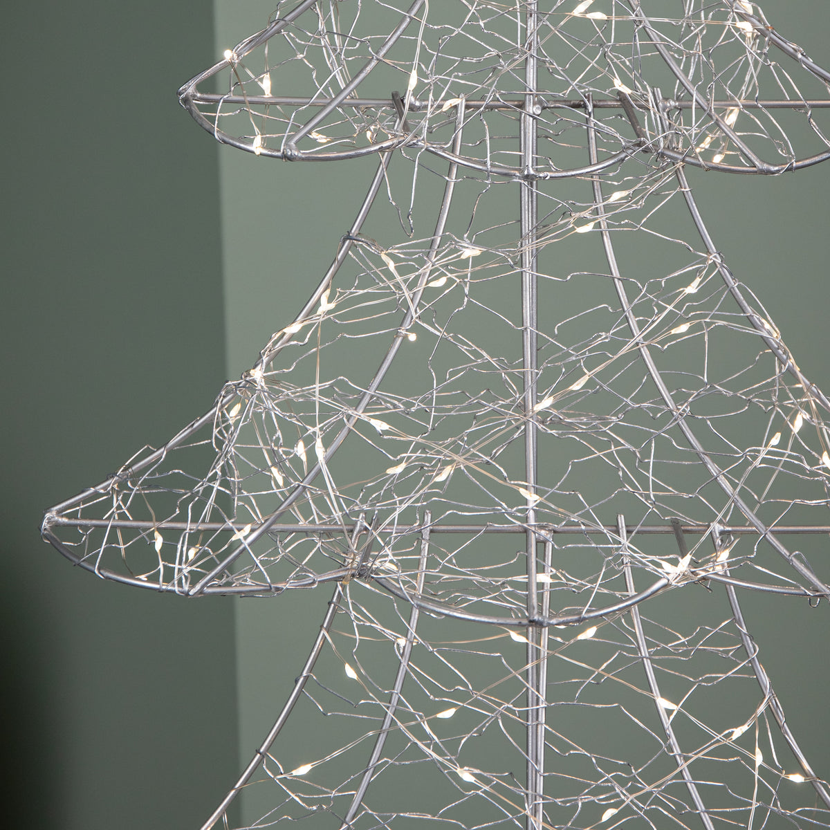 90cm Light Up Tree Christmas Decoration with 300 Warm White LEDs