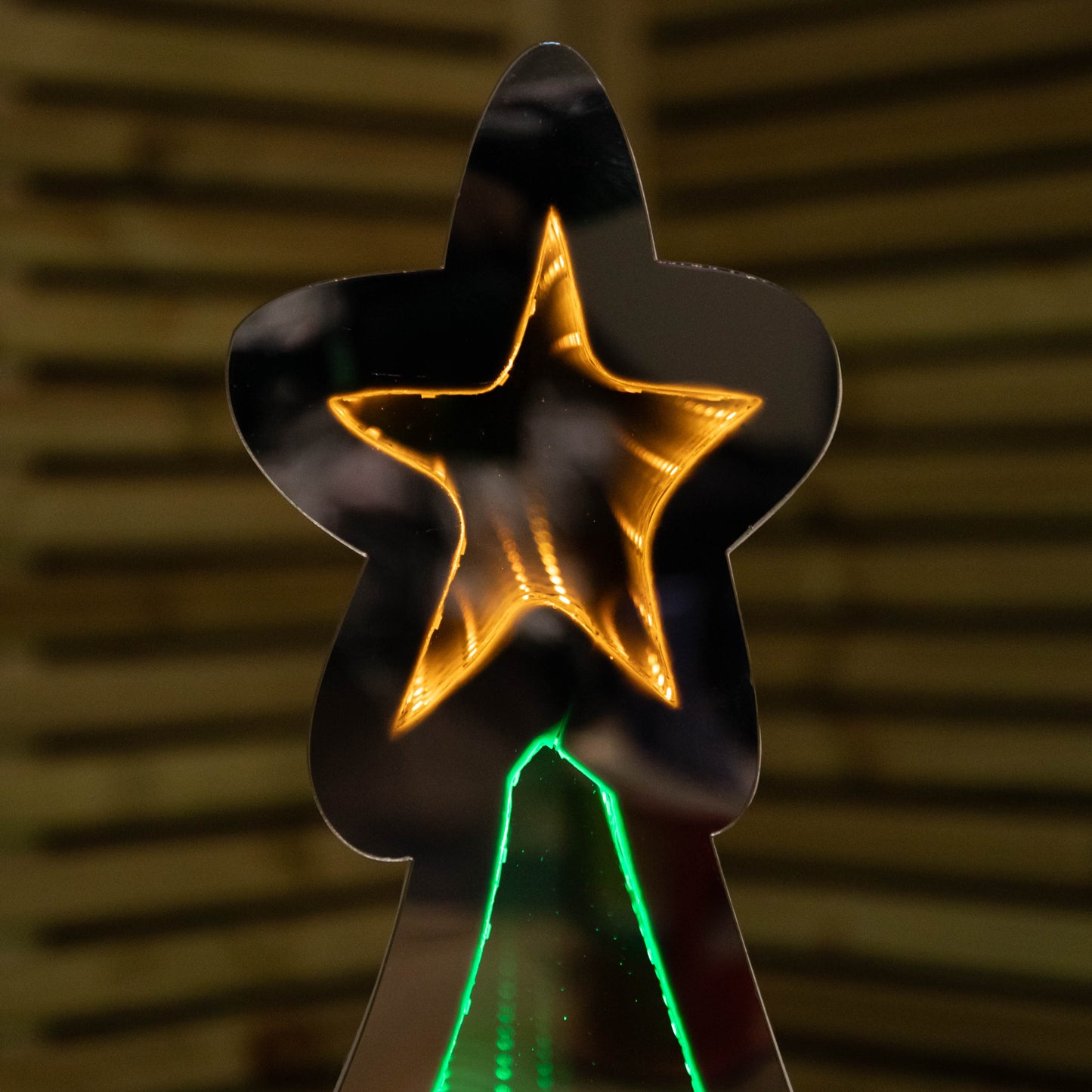 4ft (1.2m) Tall Light up Christmas Tree Infinity Decoration with Multi-Coloured LEDs