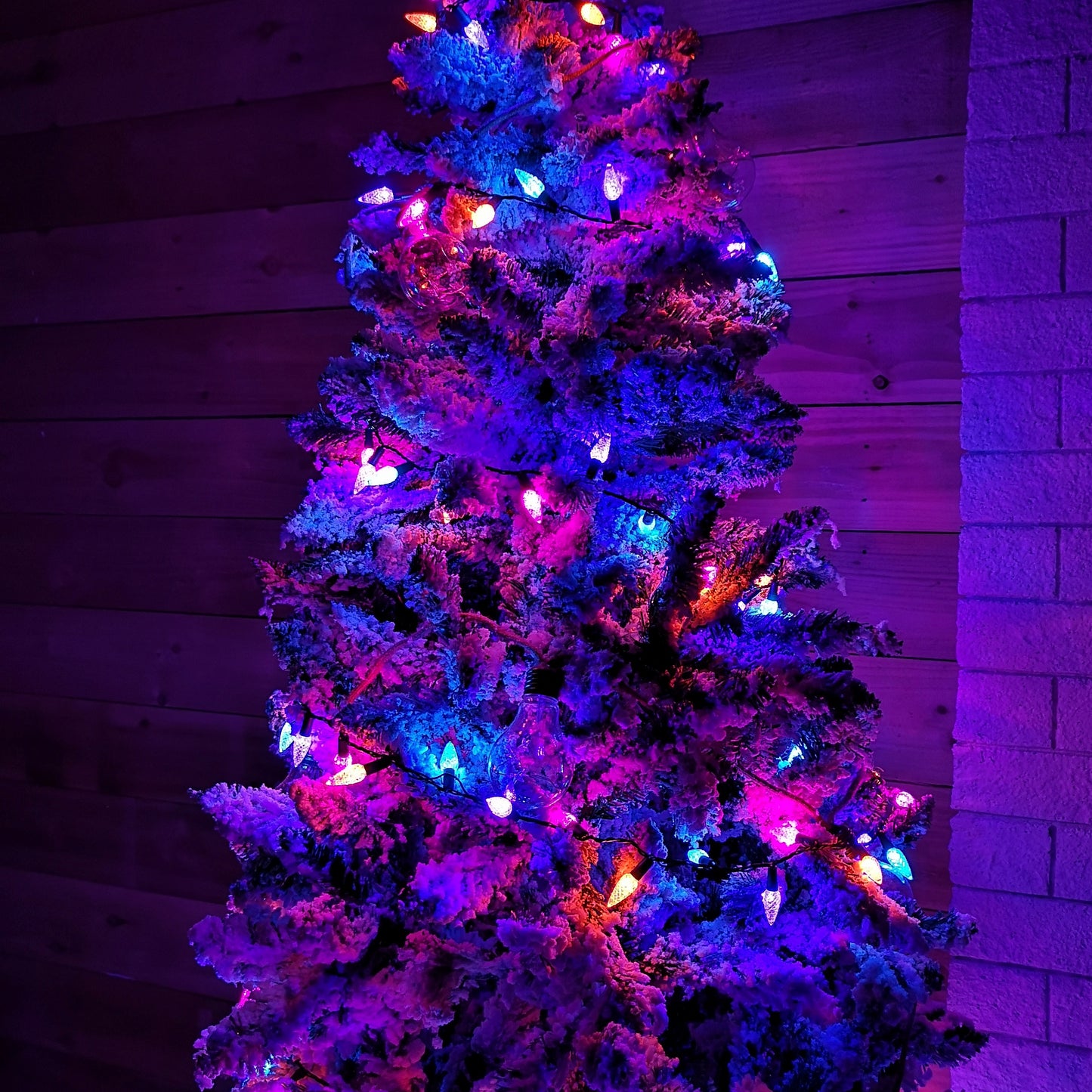 7.5m 150 LED Multi-action Pine Cone Christmas Lights in Rainbow