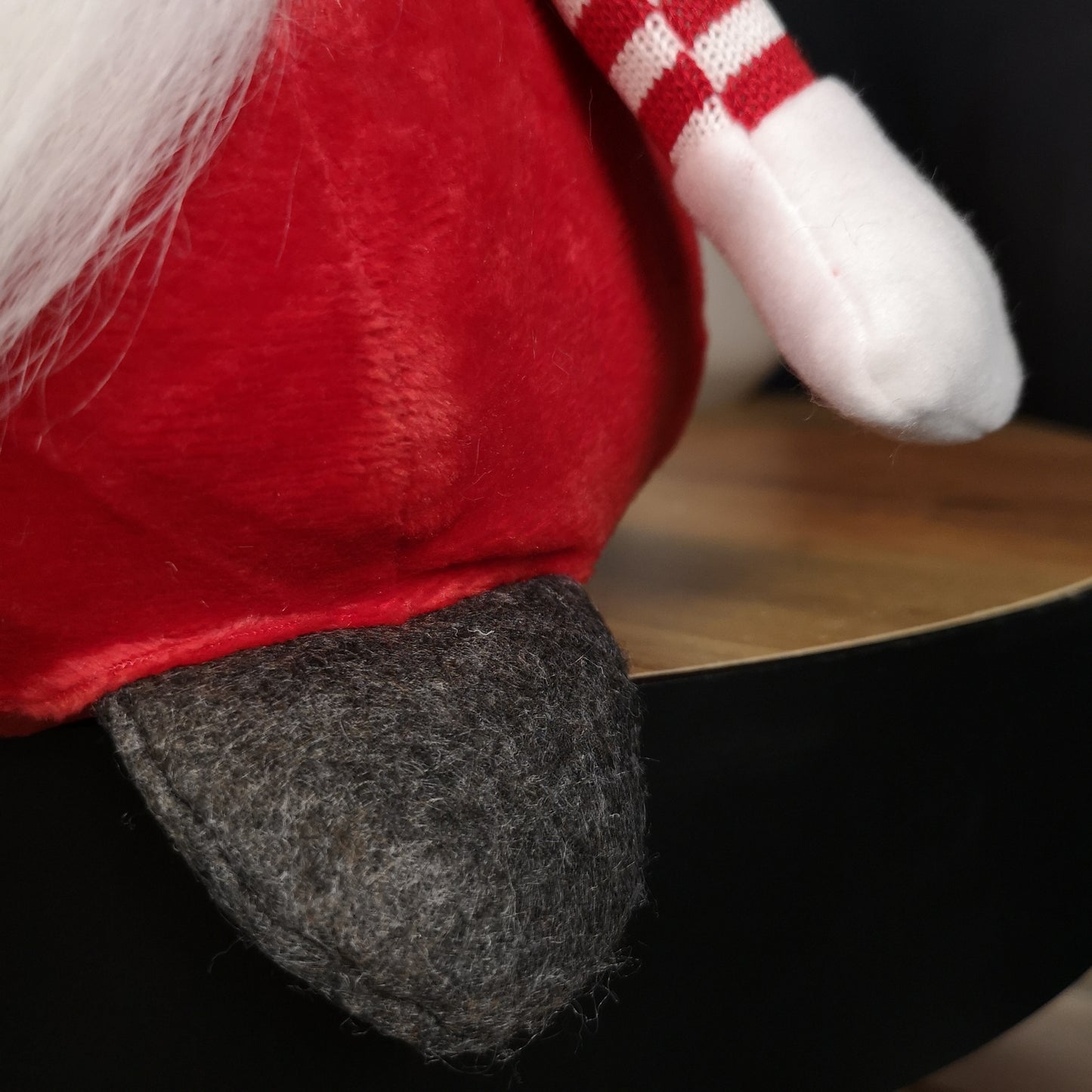 51cm Large Sitting Plush Christmas Gonk with Grooved Hat in Red