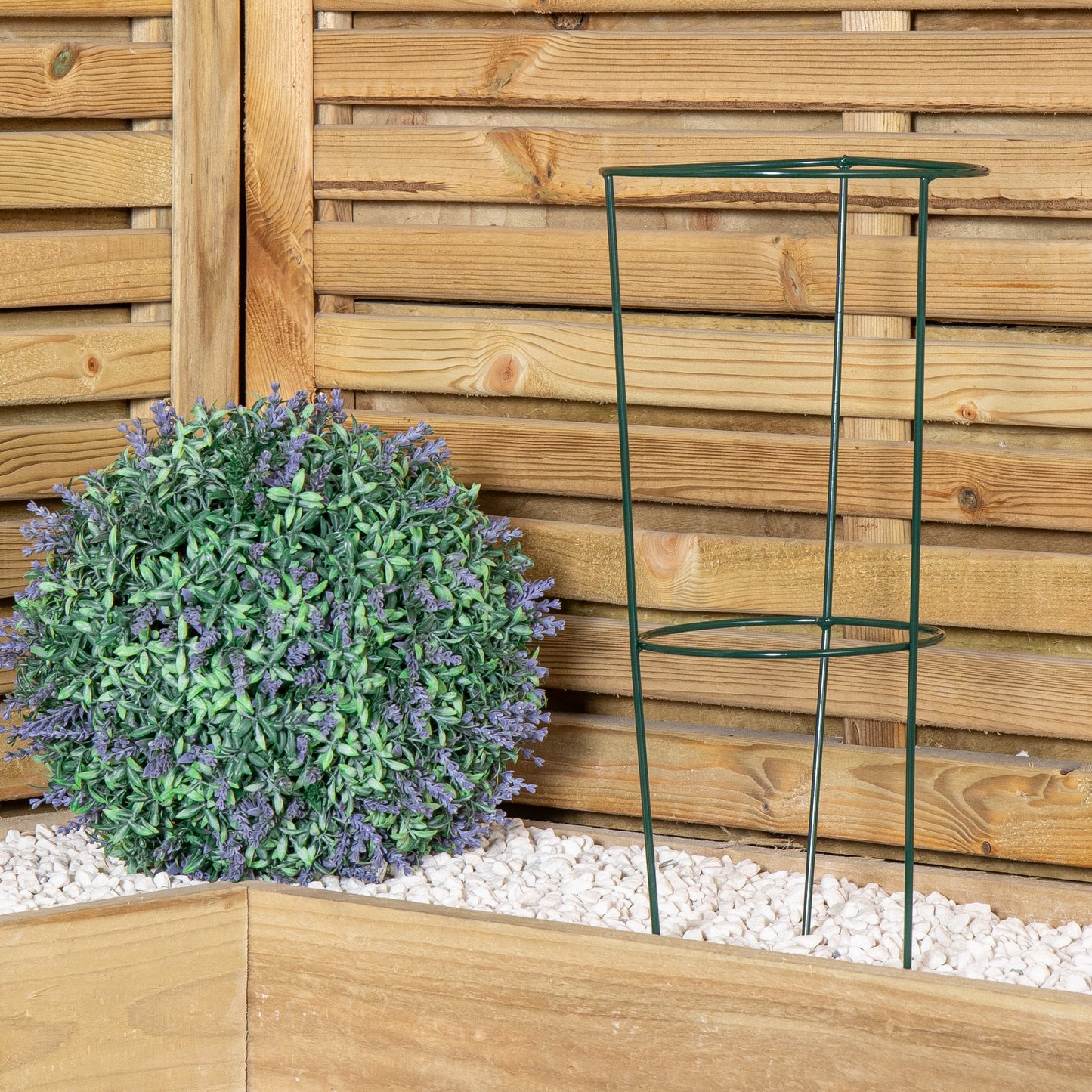 Tom Chambers Urban Green Conical Garden Plant Support Ring 20cm- Small