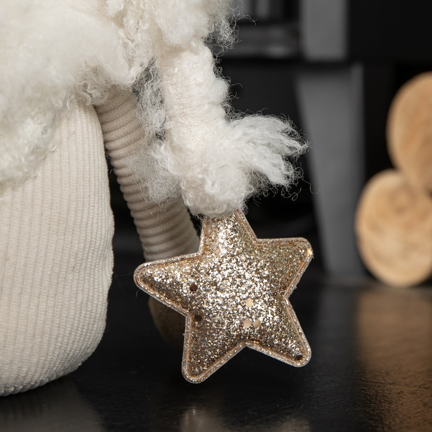 28cm White Super Soft Christmas Snow Gonk Decoration