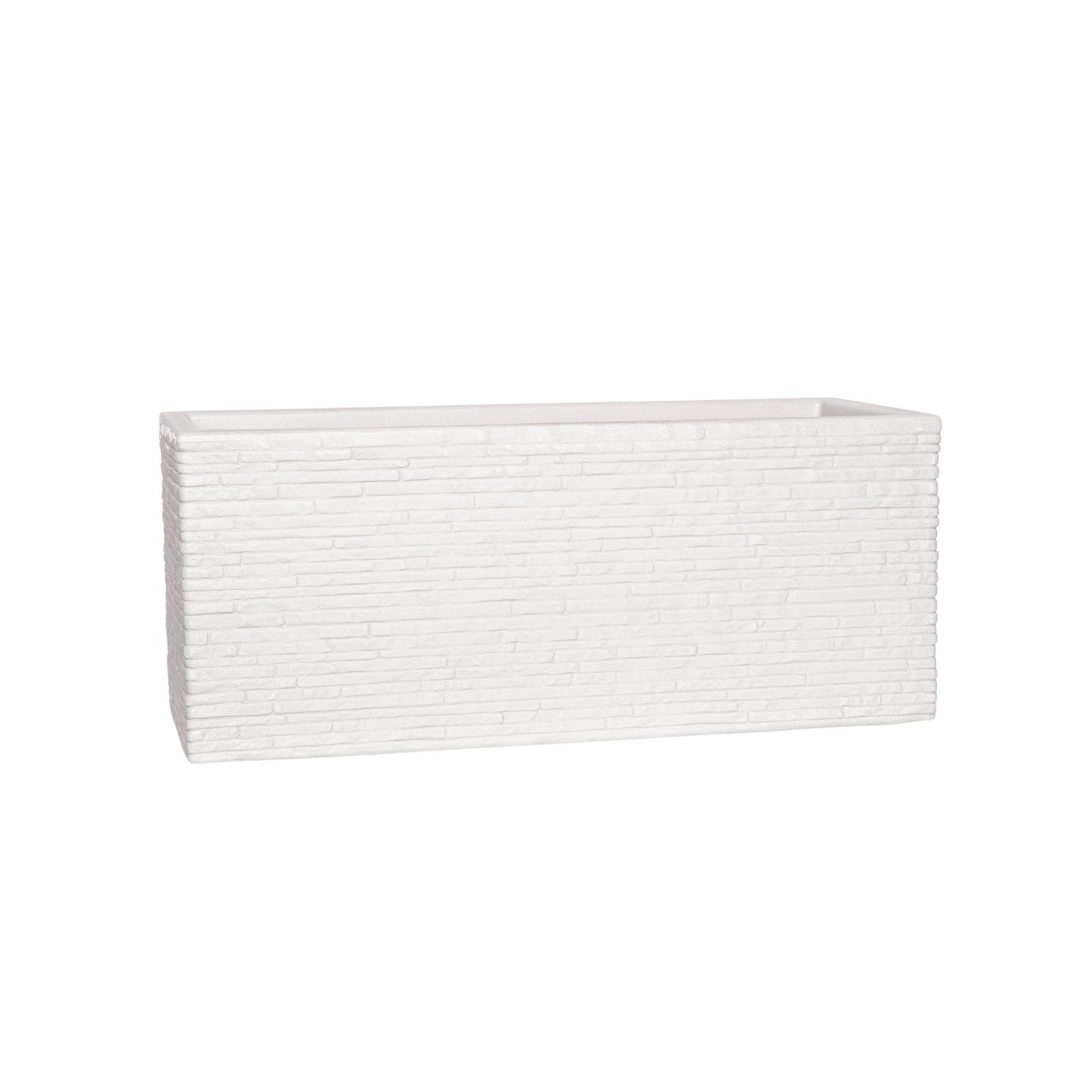 25cm Stone Coloured Plastic Slate Effect Garden Patio Trough