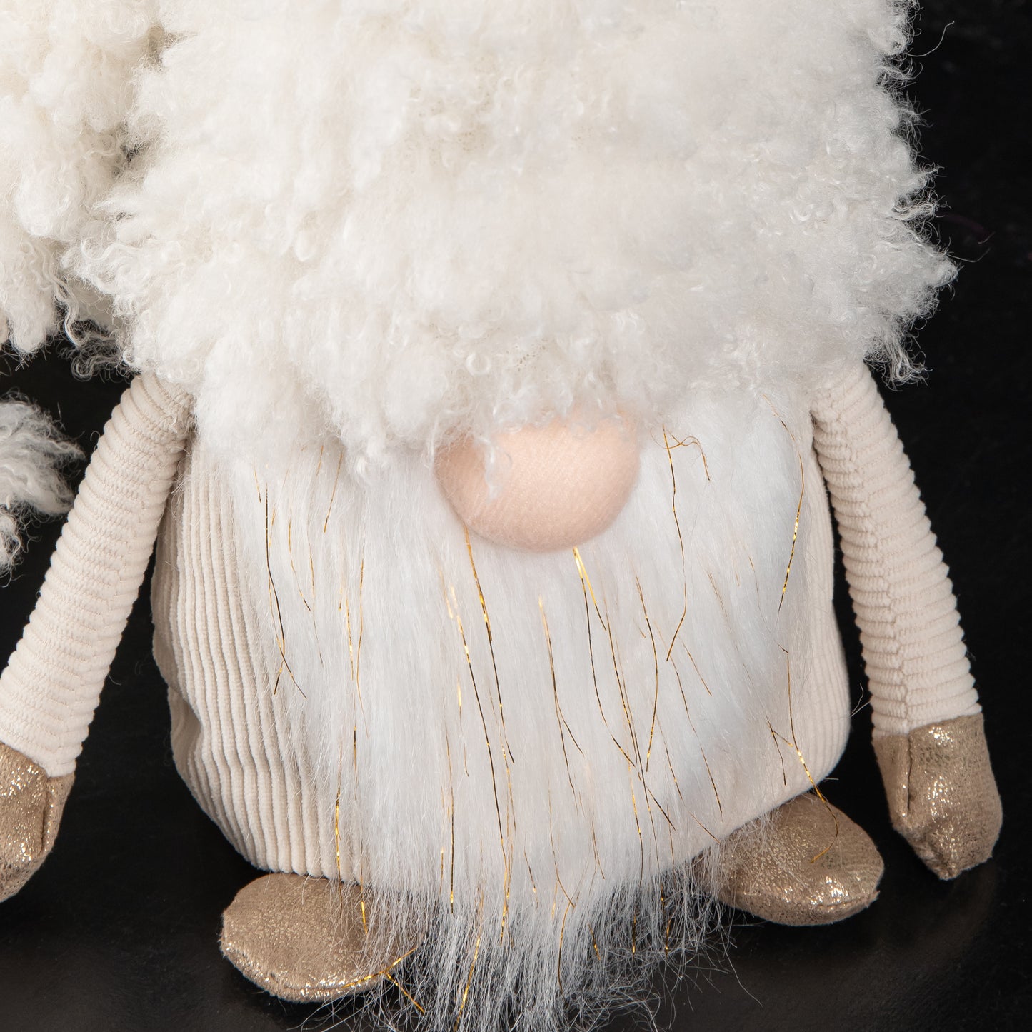 28cm White Super Soft Christmas Snow Gonk Decoration