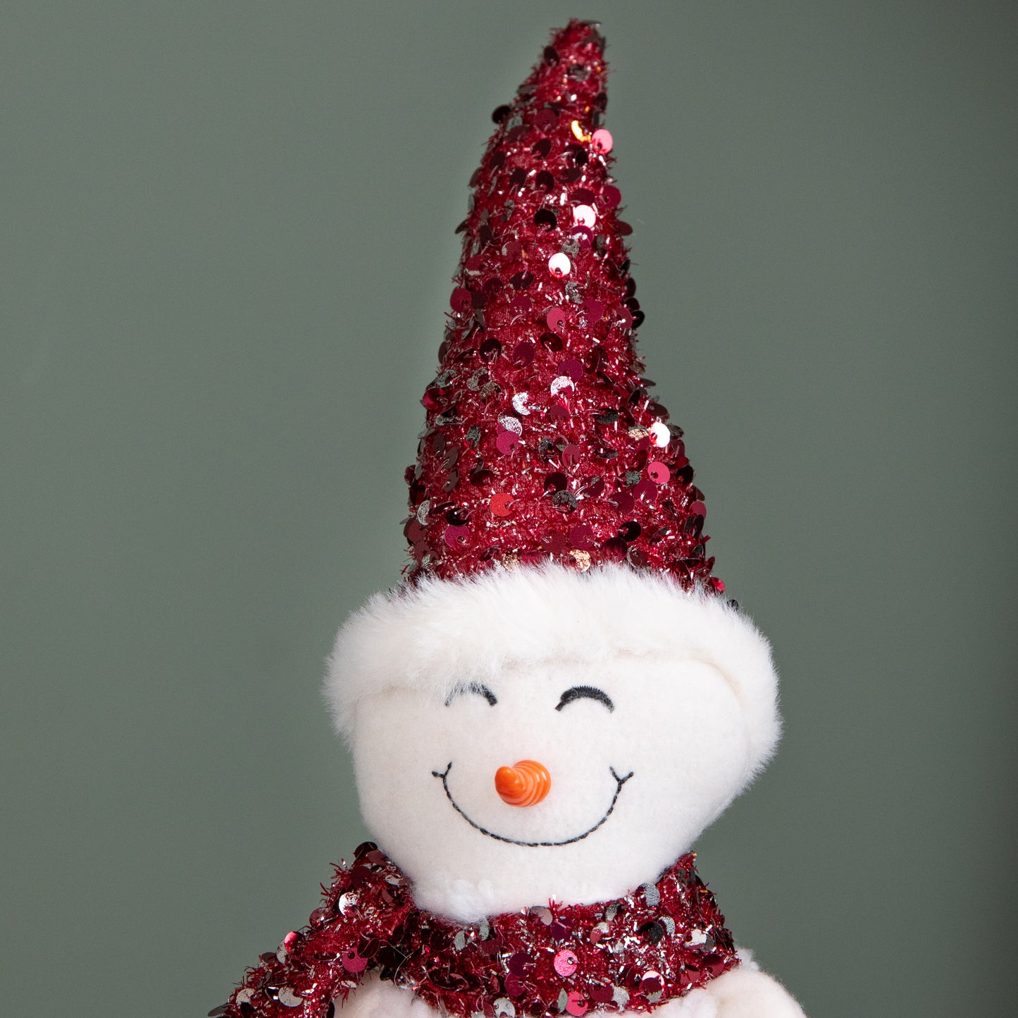 50cm Large Soft Fabric Standing Snow Girl Christmas Decoration
