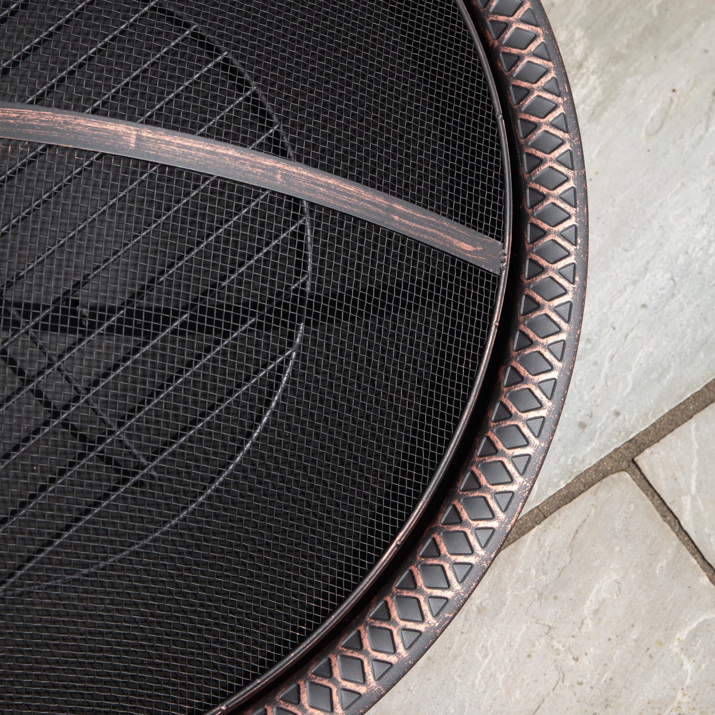 50cm Bronze Effect Steel Toscana Outdoor Garden Fire Pit