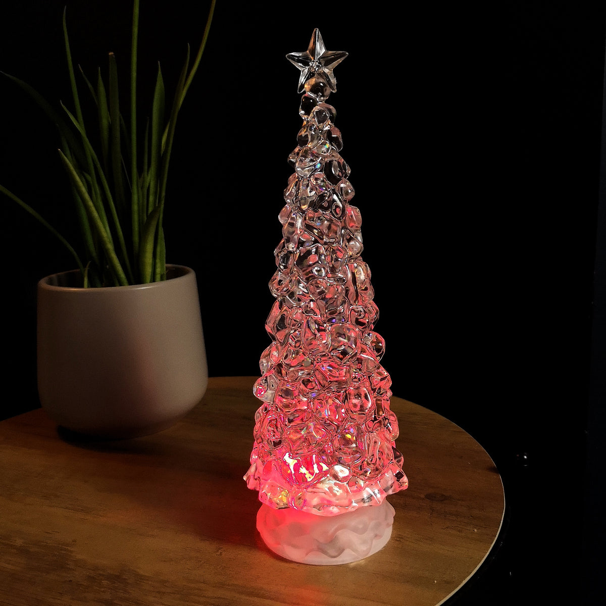 30cm LED Water Spinner Christmas Tree With Colour Changing LEDs