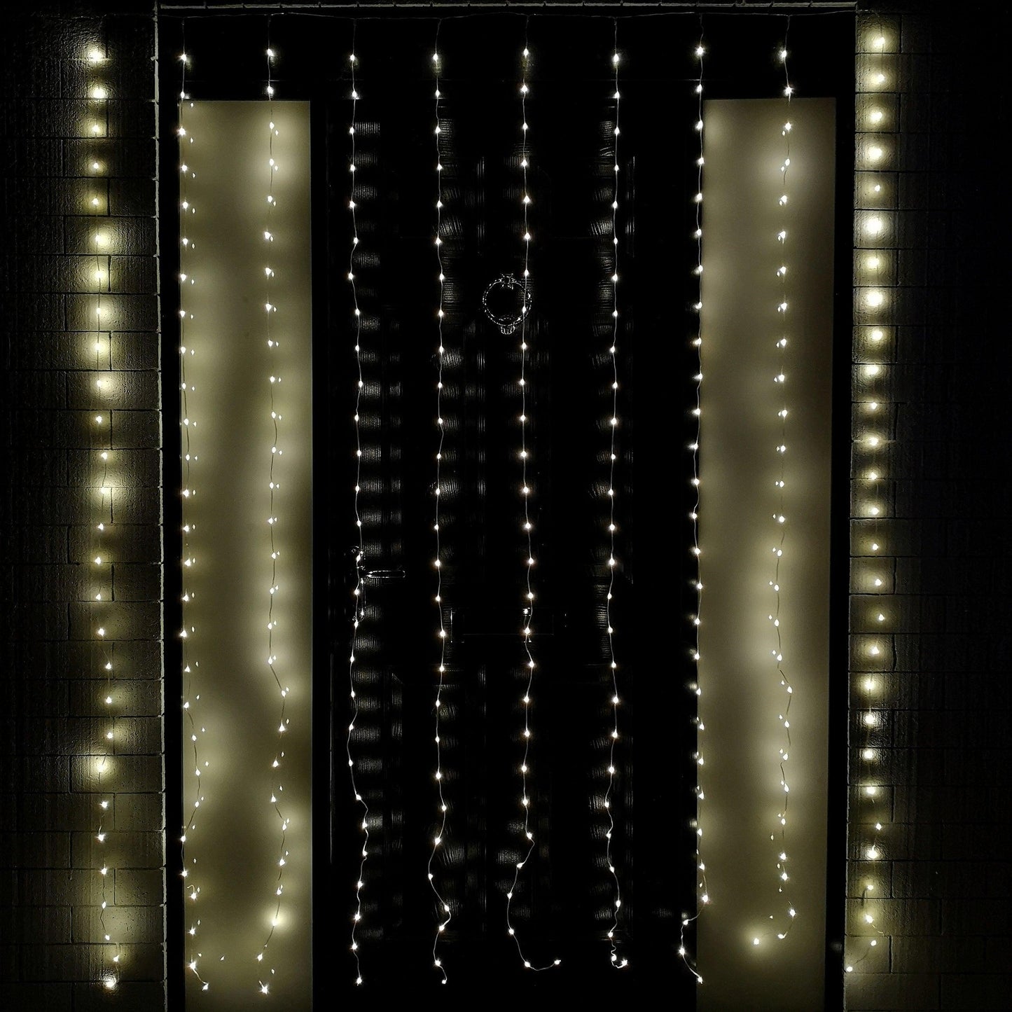 Factory Seconds: 2.1m 300 LED Party Curtain Christmas Lights in Warm White