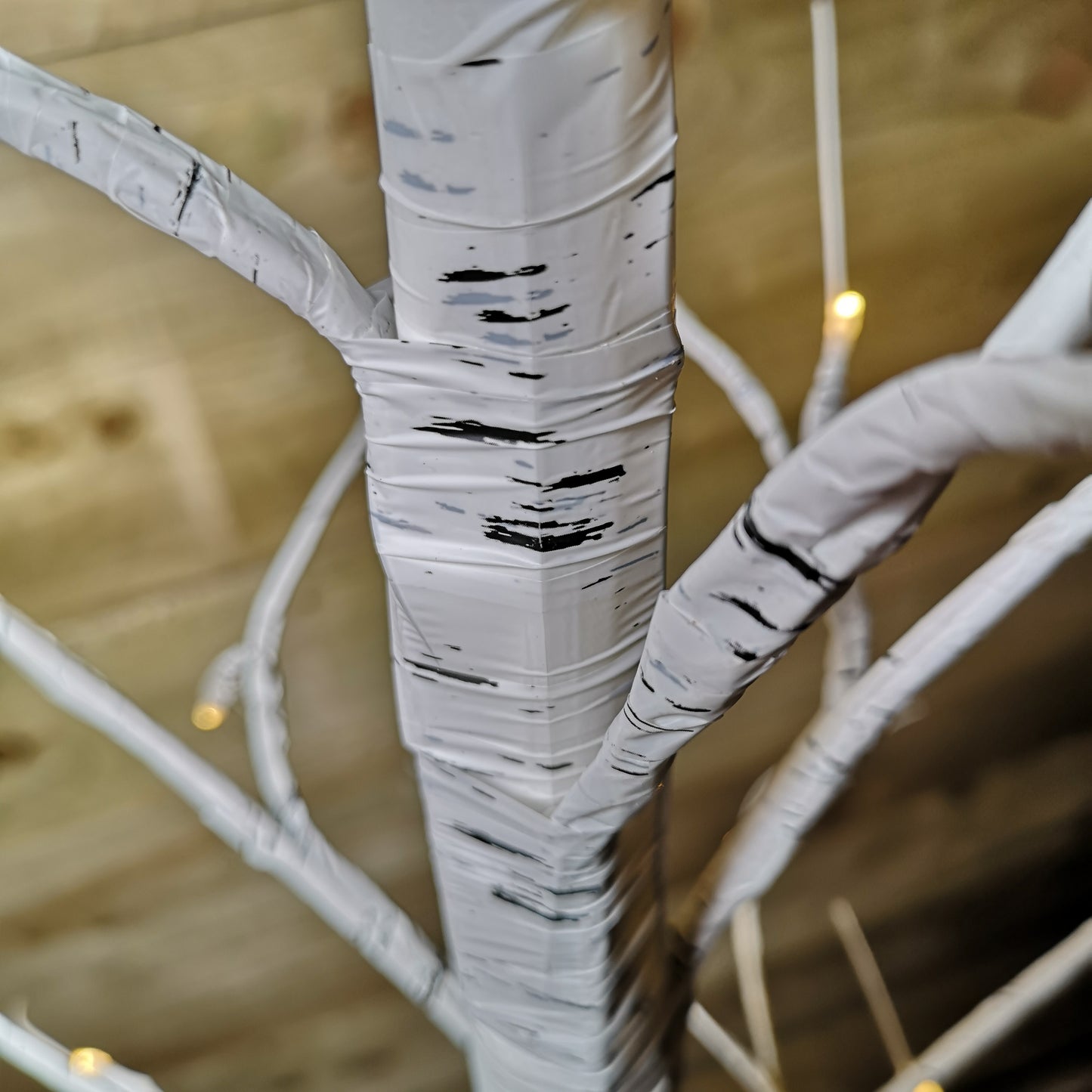 1.8m (6ft) Indoor Outdoor Christmas Lit Birch Tree with 80 Warm White LEDs