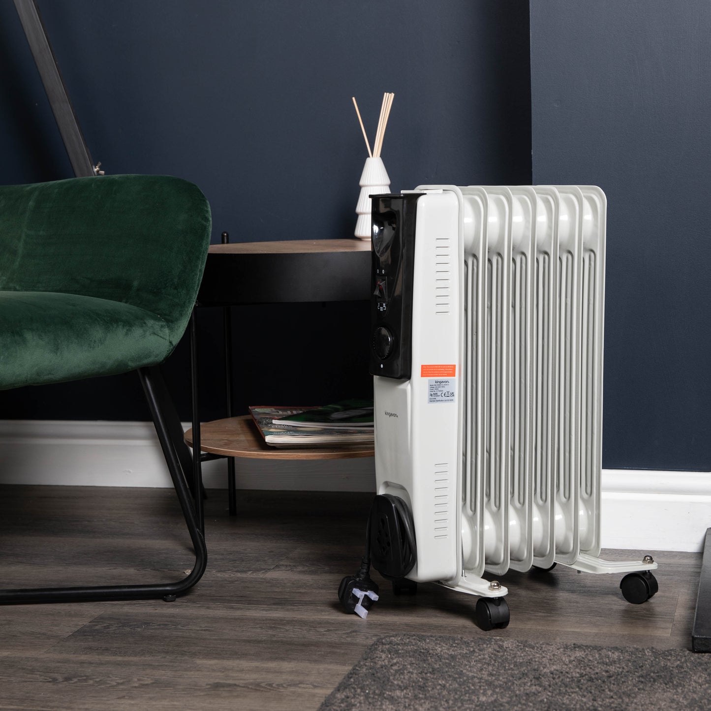 1.5kw 7 Fin Oil Radiator Heater with Adjustable Thermostat
