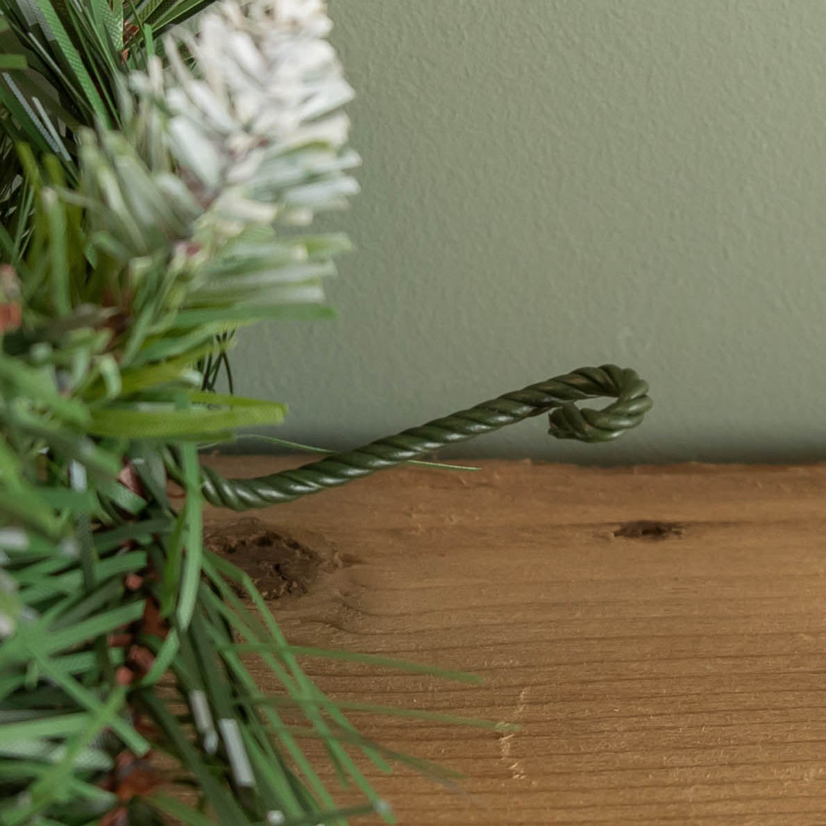 90cm (3ft) Frosted Glacier Christmas Swag with Pine Cones