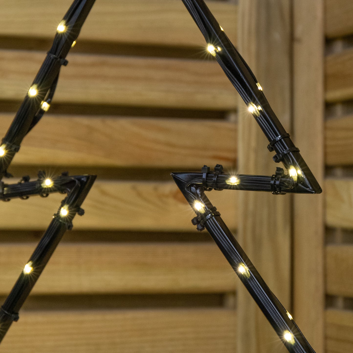 53cm x 60cm Light up Dewdrop Metal Christmas Tree with 90 LEDs and Garden Stakes