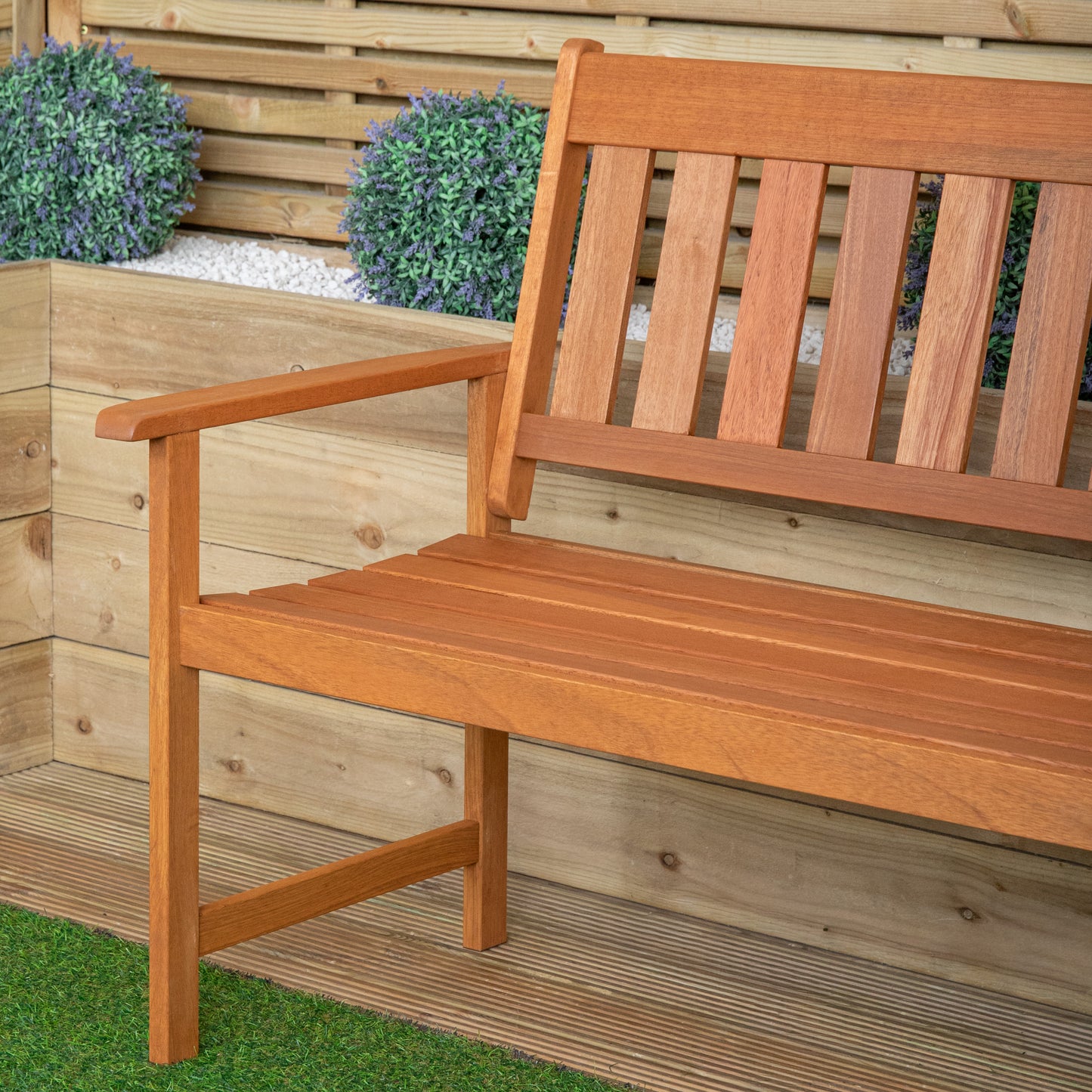 Cartmel 3 Seater Outdoor Wooden Garden Patio Bench