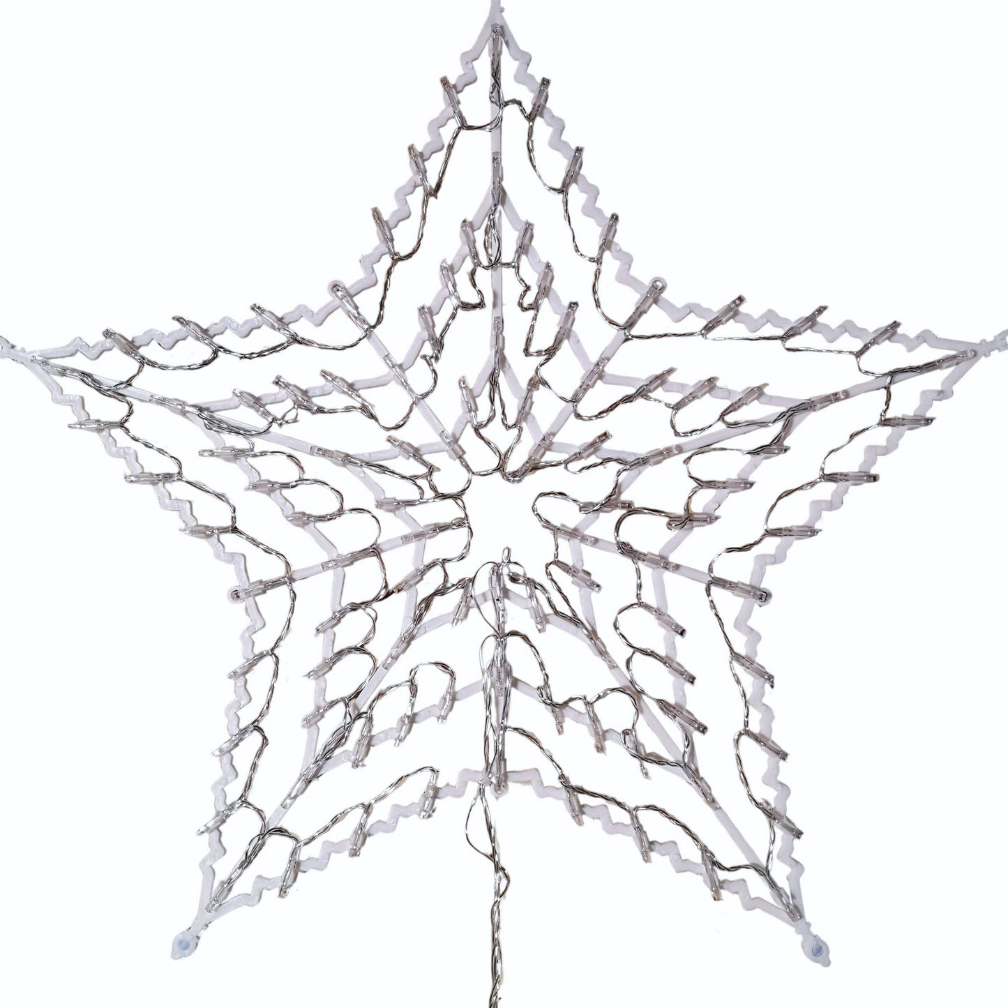 50cm Multi Colour LED Window Star Light Up Indoor/Outdoor Christmas Decorations