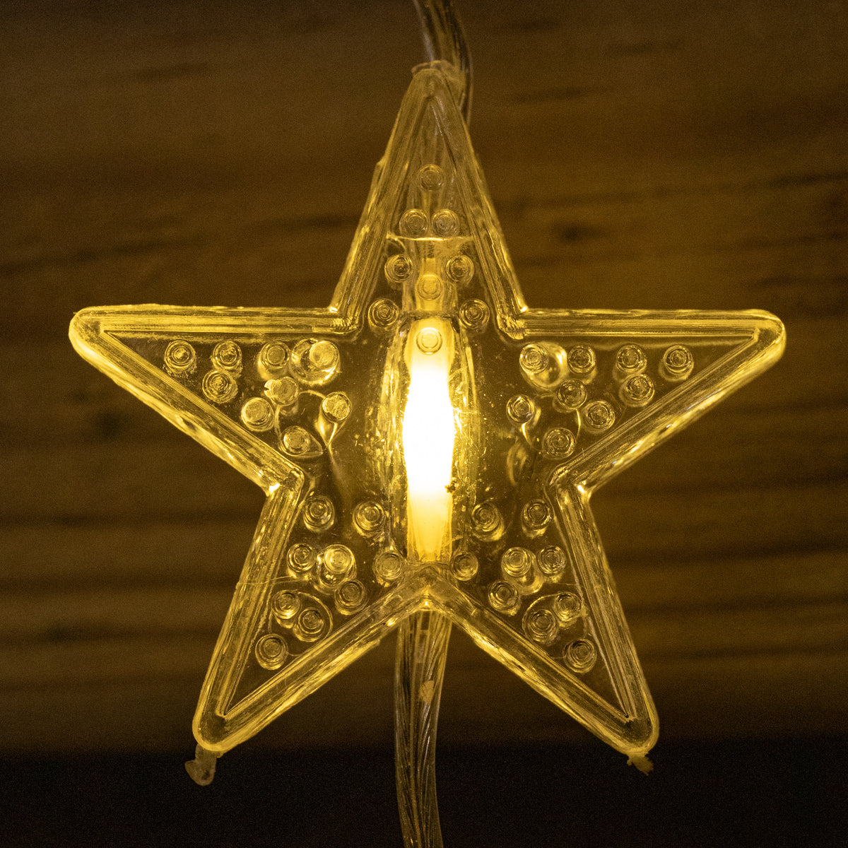 1.2 x 1.2m Light up Christmas Star Curtain Lights with 108 Warm White LEDs