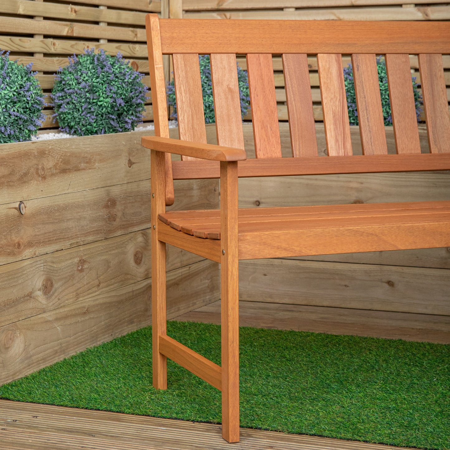 Cartmel 3 Seater Outdoor Wooden Garden Patio Bench