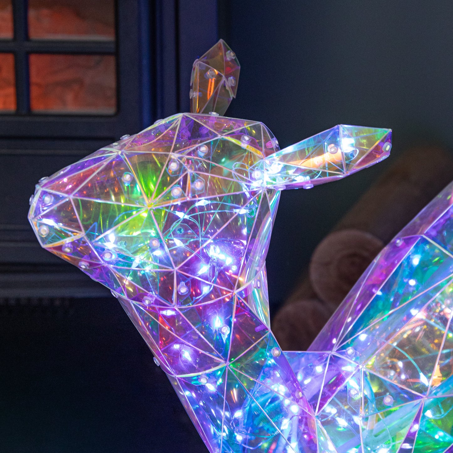 Factory Seconds: 40cm Light up Iridescent DreamLights Christmas Fawn with 100 White LEDs