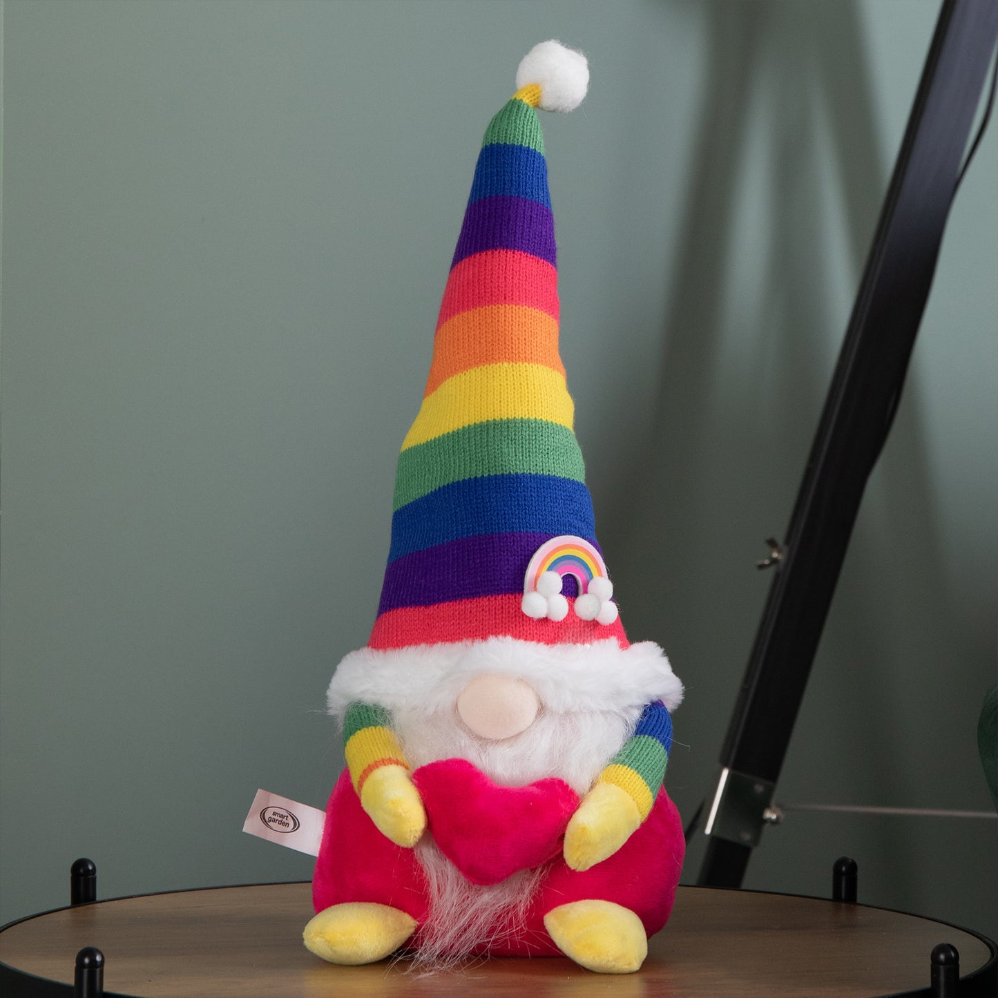 39cm Sitting Plush Rainbow Christmas Gonk Decoration