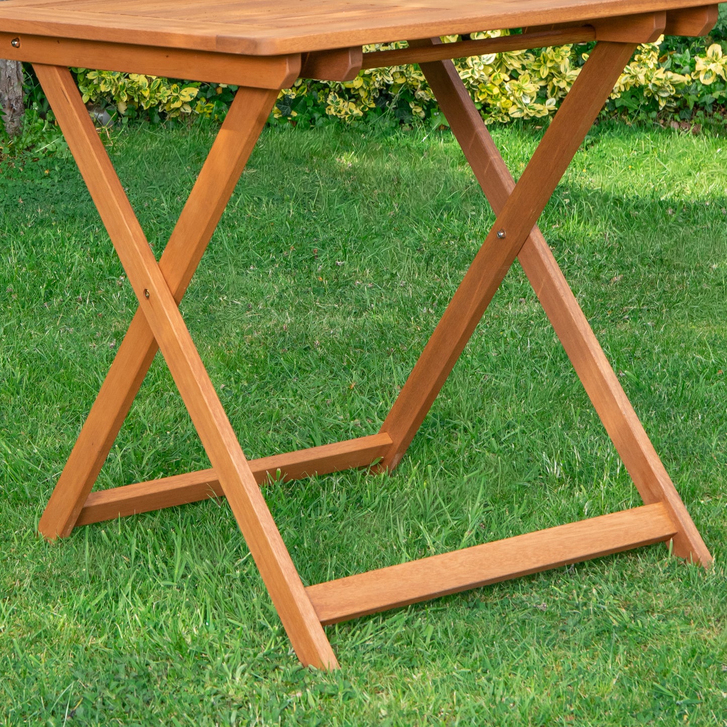 Windermere 4 Person Outdoor Square Wooden Folding Garden Table