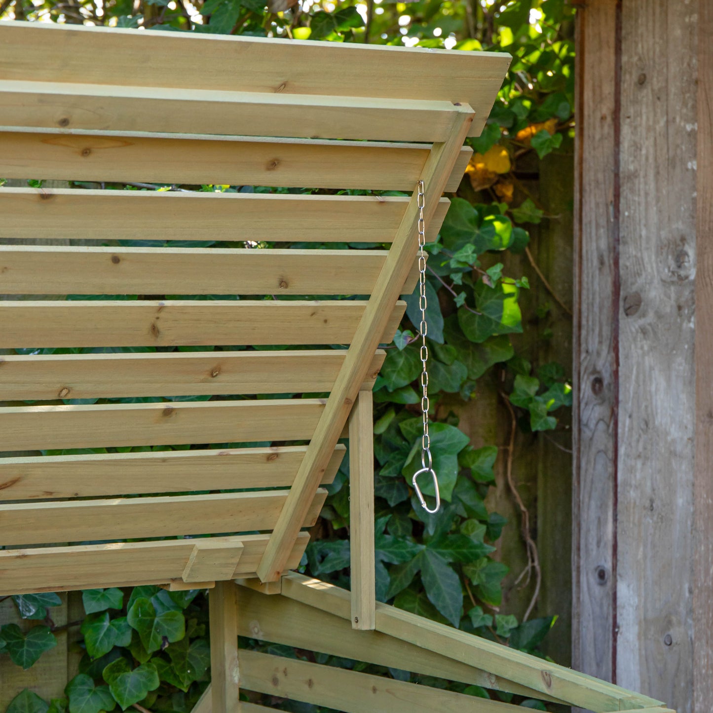 1.34m x 1.2m Large Wooden Outdoor Garden Double Wheelie Bin Store Storage for 2 Bins