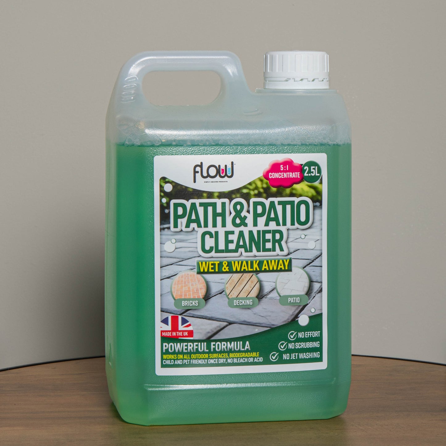 2.5 Litre Wet & Walk Away Patio Surface Cleaner Concentrate