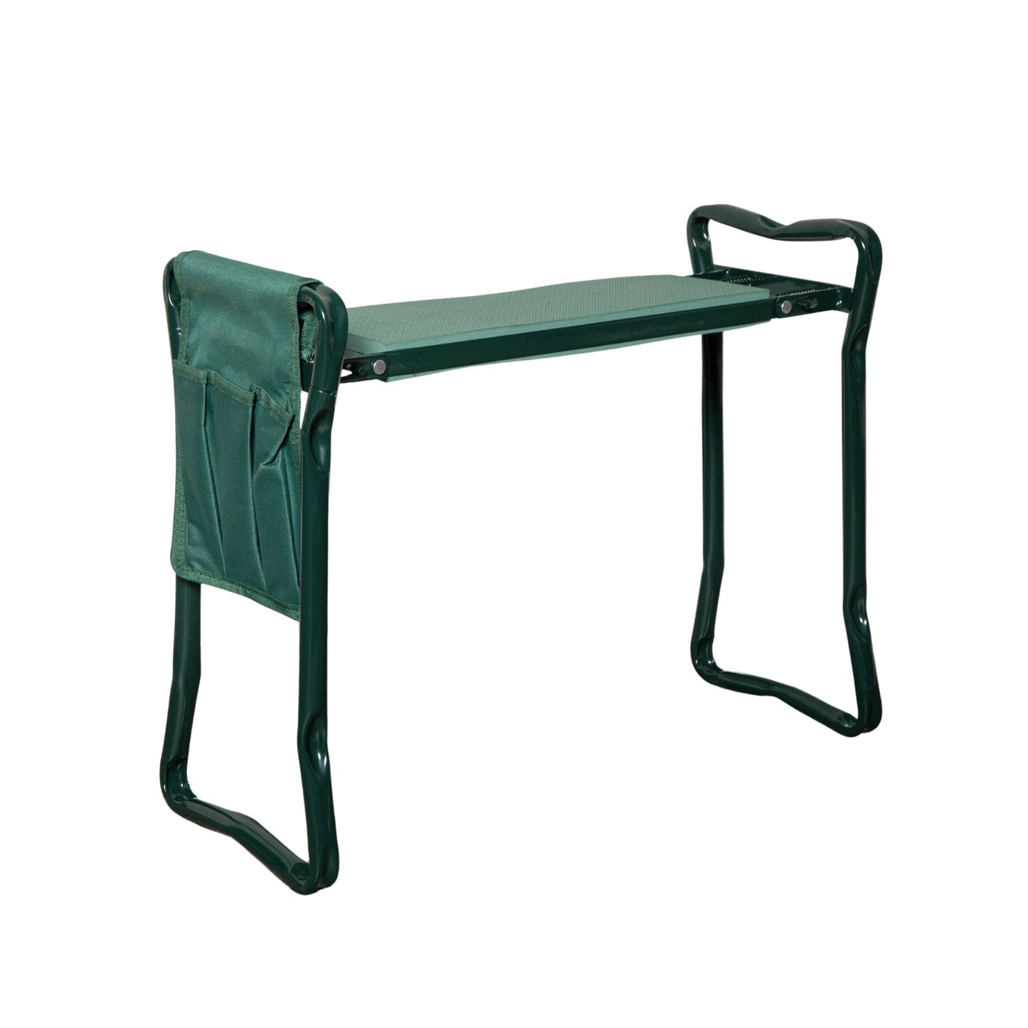 49cm x 59cm Garden Kneeling Pad with Chair and Detachable Tool Bag in Green