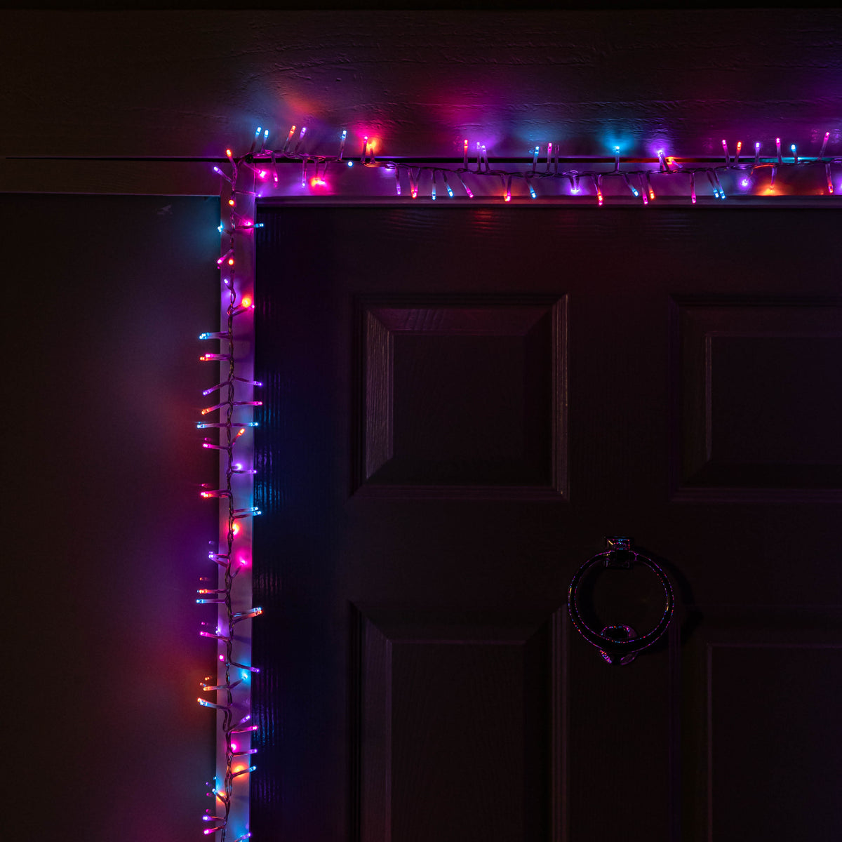 5.5m 440 LED SupaBrights Door Christmas String Lights with Timer in Rainbow