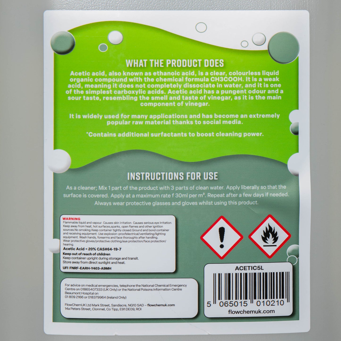 5 Litre Garden Patio Acetic Cleaner