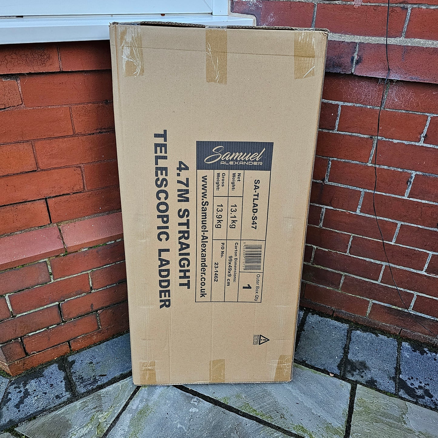 4.7m Telescopic Ladder Multi-Purpose folding Ladders Telescopic Extendable Portable Sturdy Loft Ladder