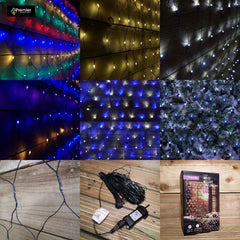 1.7m x 1.2m 180 LED Premier Indoor Outdoor Multifunction Christmas Net Light with Timer in Choice of Colour