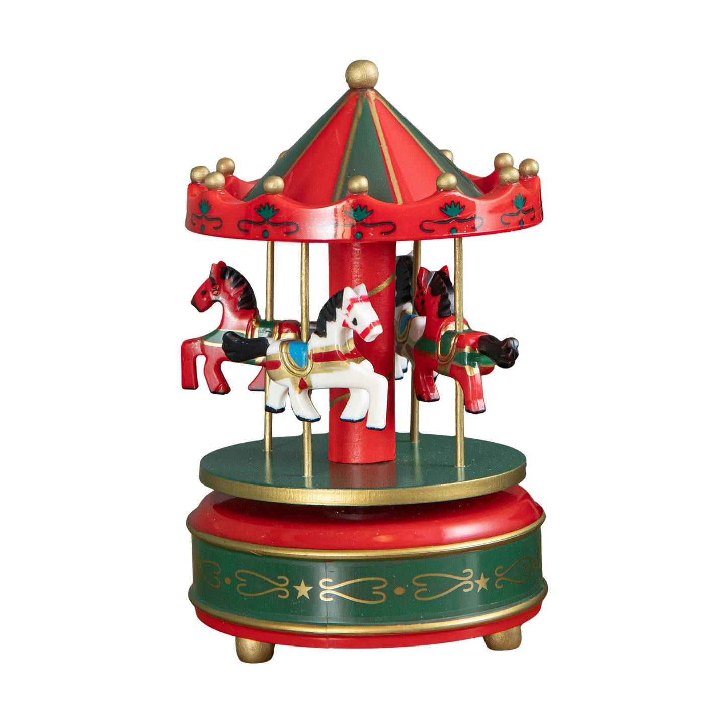 18cm Wind up Musical Christmas Carousel Decoration