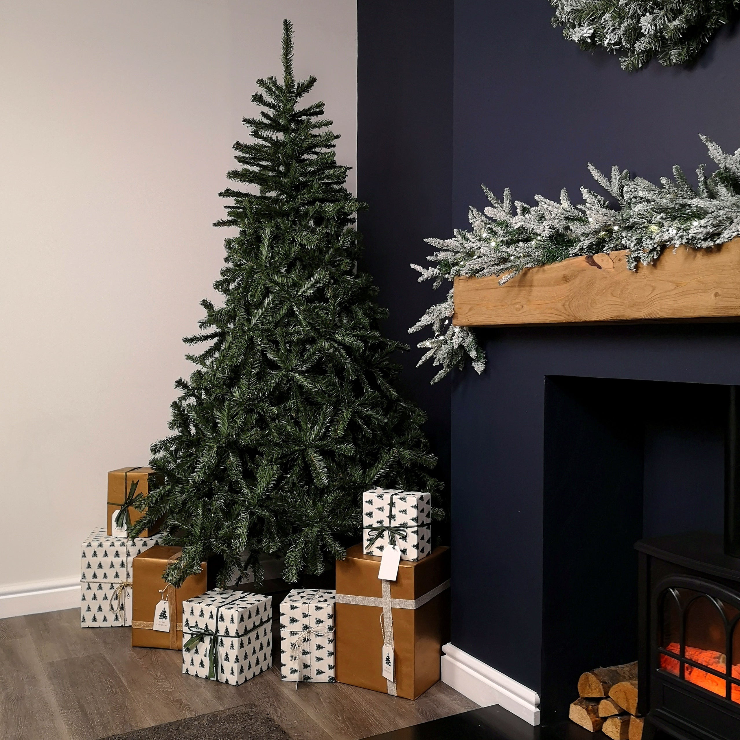 7ft (2.1m) Woodcote Spruce Artificial Christmas Tree