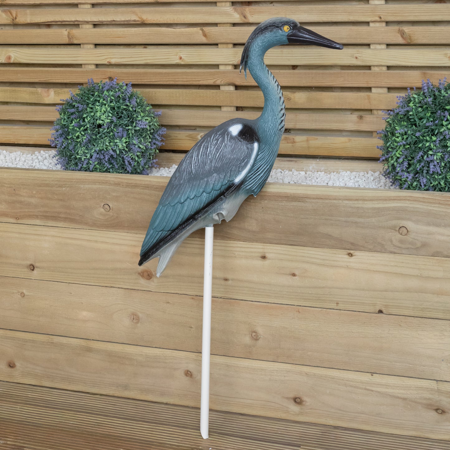 65cm Tall Plastic Heron Bird Deterrent Garden Pest Control Ornament