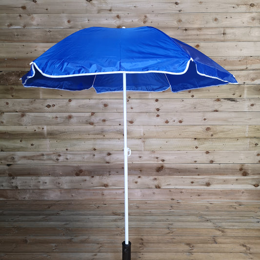 1.4m Lightweight Portable Parasol Umbrella for Camping Beach and Garden in Blue 2736
