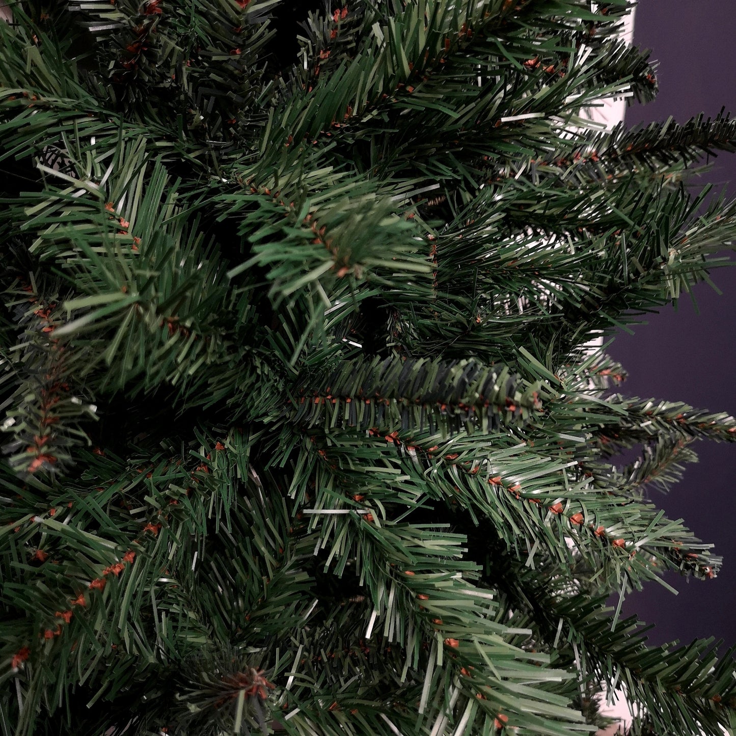 Factory Seconds: 6.5ft (2m) Dual Purpose Corner and Half Wall Artificial Plain Green Christmas Tree