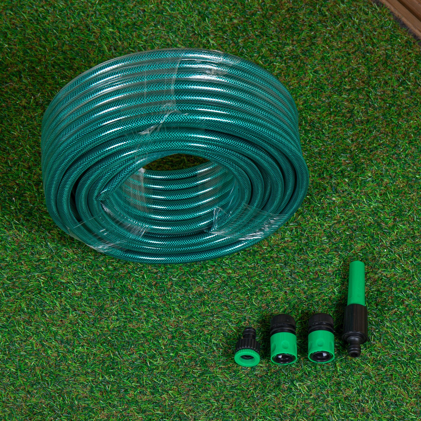 30m Reinforced Kink Resistant Garden Hose Pipe with Connectors