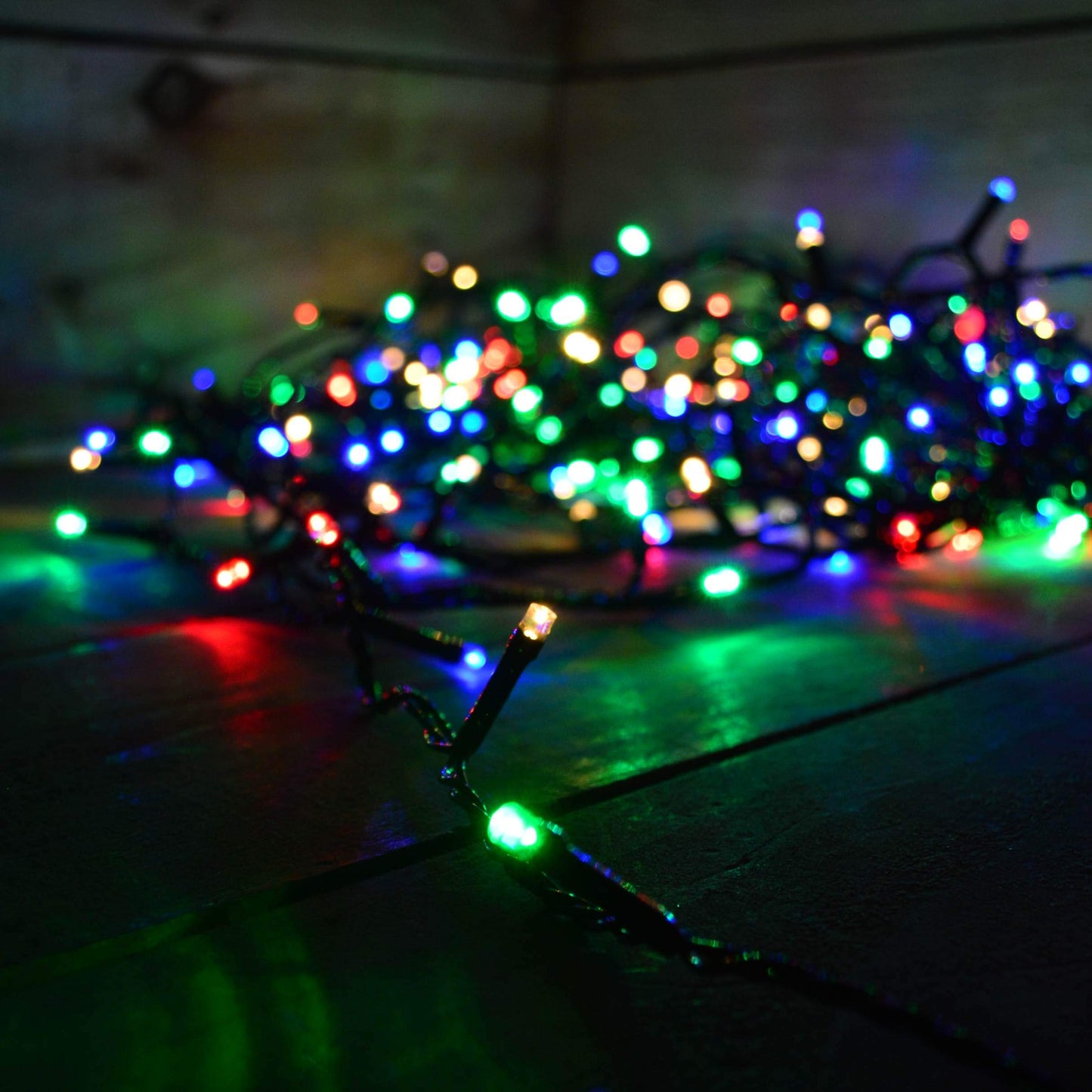 380 LED 23m Premier Christmas Outdoor 8 Function Timer Lights in Multicoloured