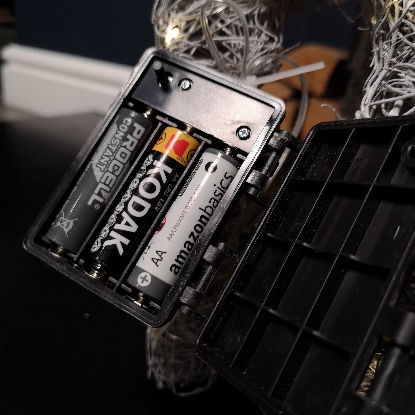 66cm Battery Operated Rattan Woven Cupid Reindeer with Warm White LEDs