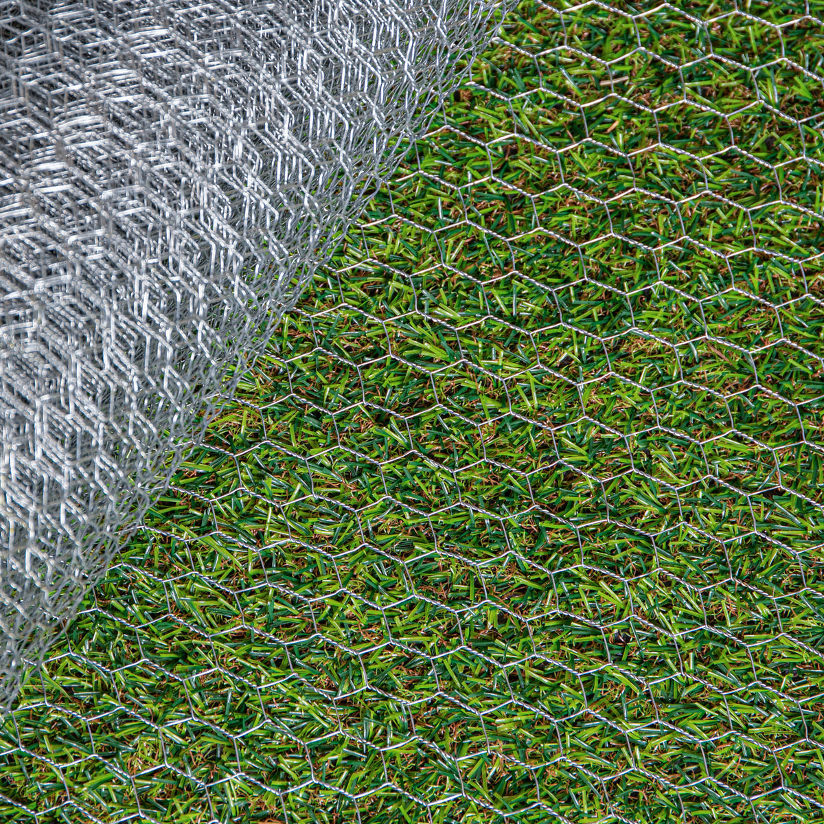 2 Pack of 10m Galvanised Metal Chicken Garden Wire Netting / Fencing