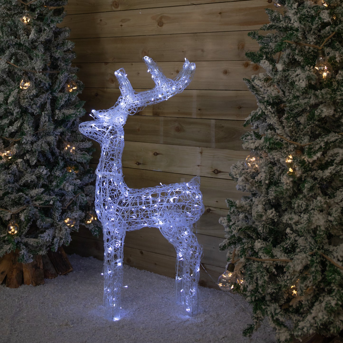 Factory Seconds: Christmas Lit Soft Acrylic Reindeer 160 White LED Indoor Outdoor