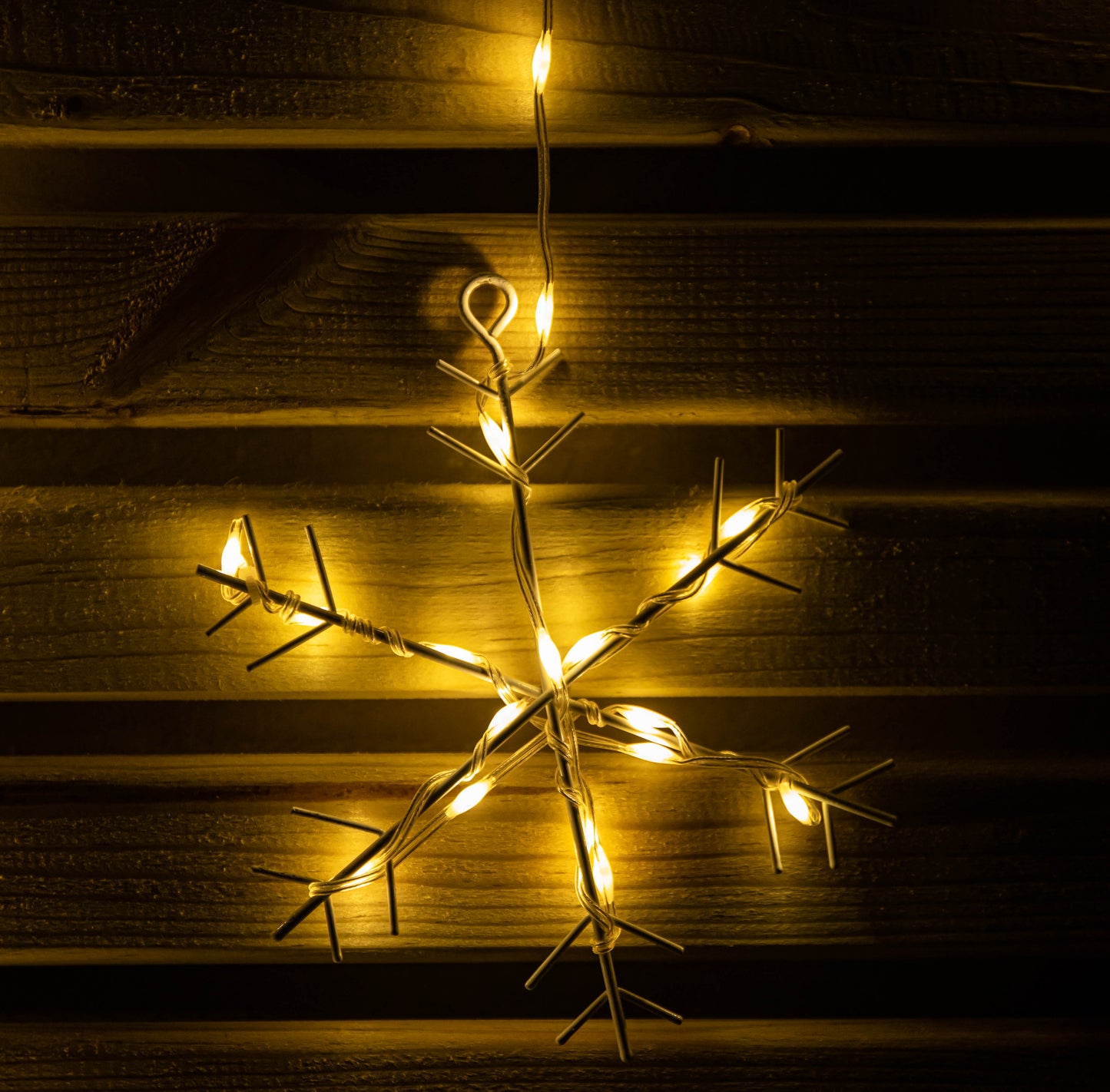 1.2m x 1.2m FlexiBrights Christmas Snowflake Curtain Lights with 267 Warm White LEDs