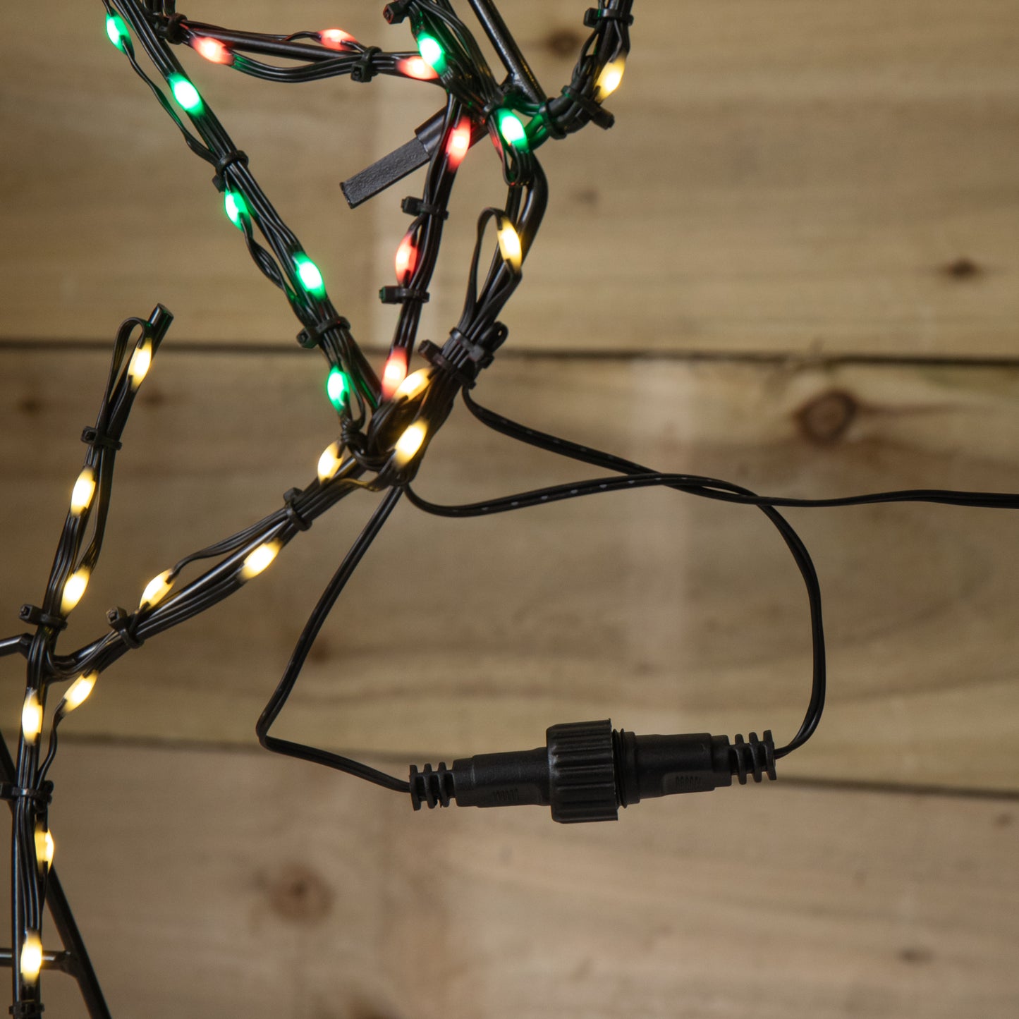 1.4m x 86cm Light up FlexiBrights Standing Christmas Reindeer with 420 Multi-Coloured LEDs