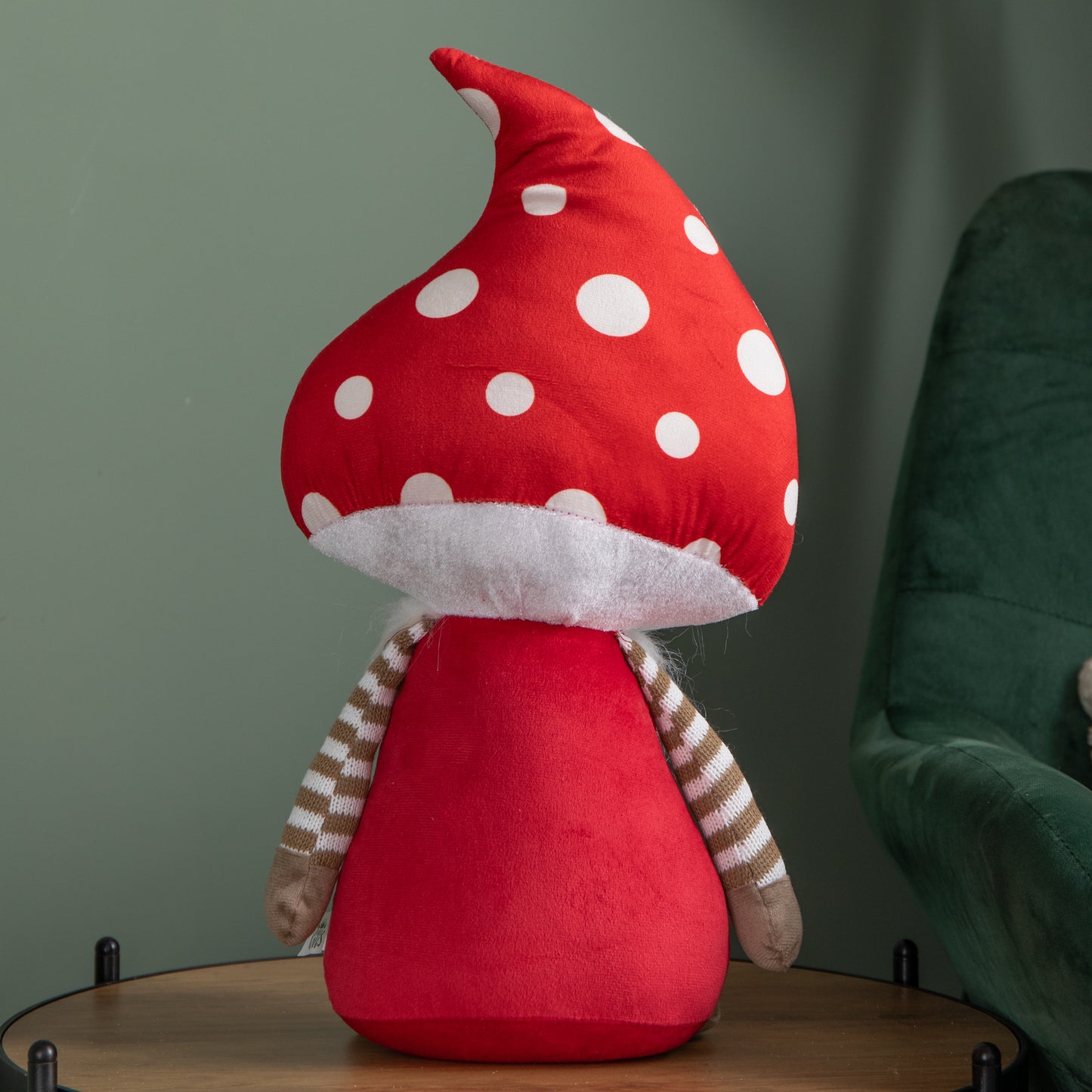 40cm Red Soft Festive Funghi Truffle Christmas Mushroom Gonk Decoration
