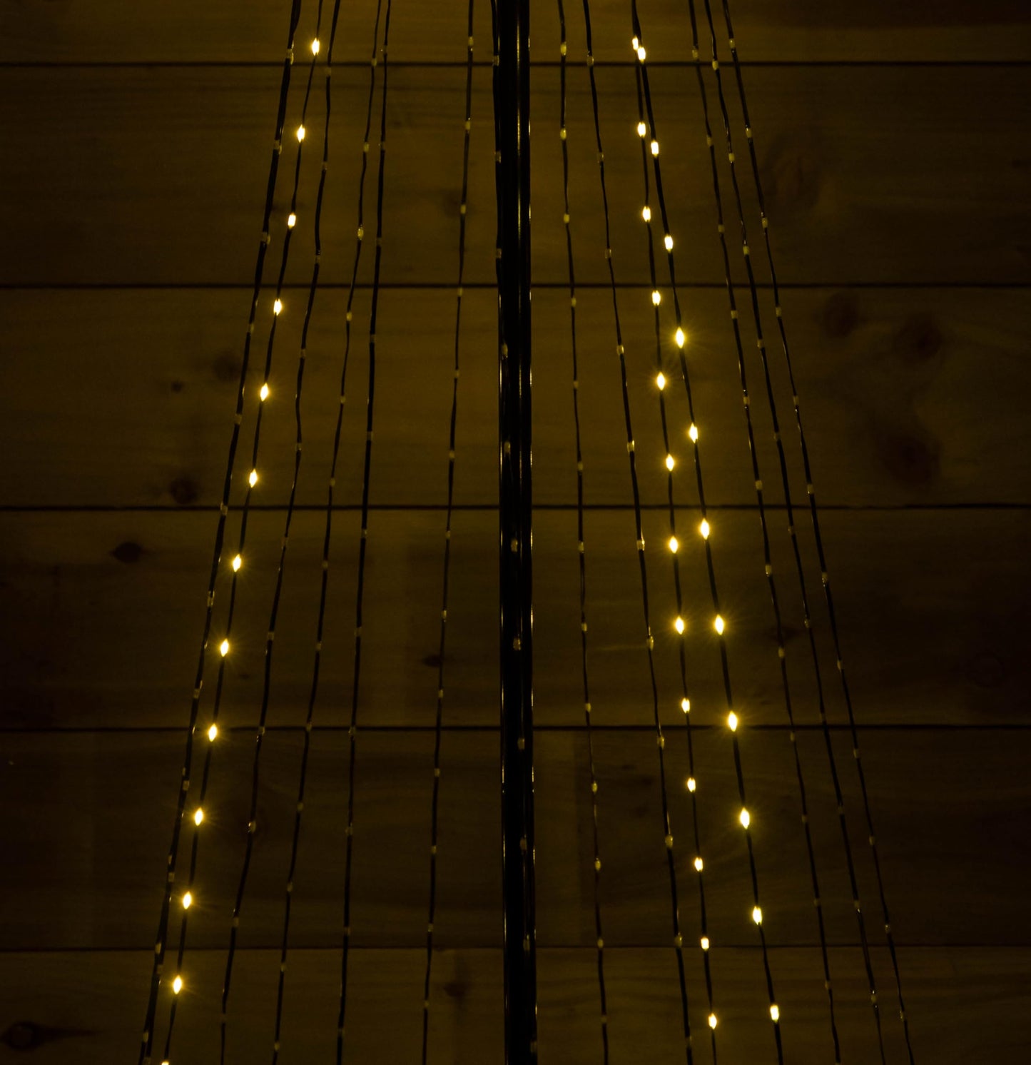 Factory Seconds: 1.4m Light up Christmas Pyramid Cone Tree with 308 White & Warm White LEDs