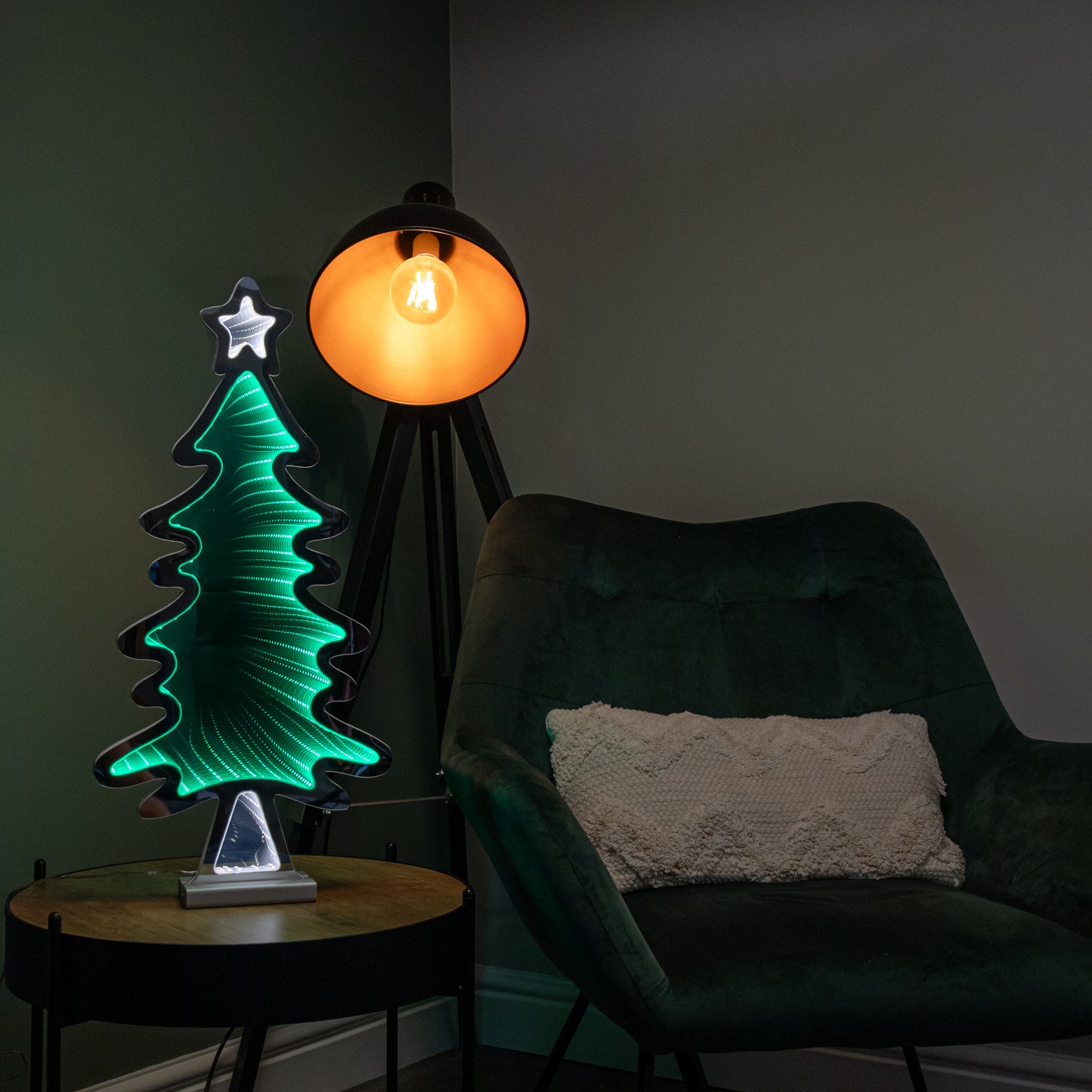 60cm Light up Christmas Tree Infinity Decoration with LEDs