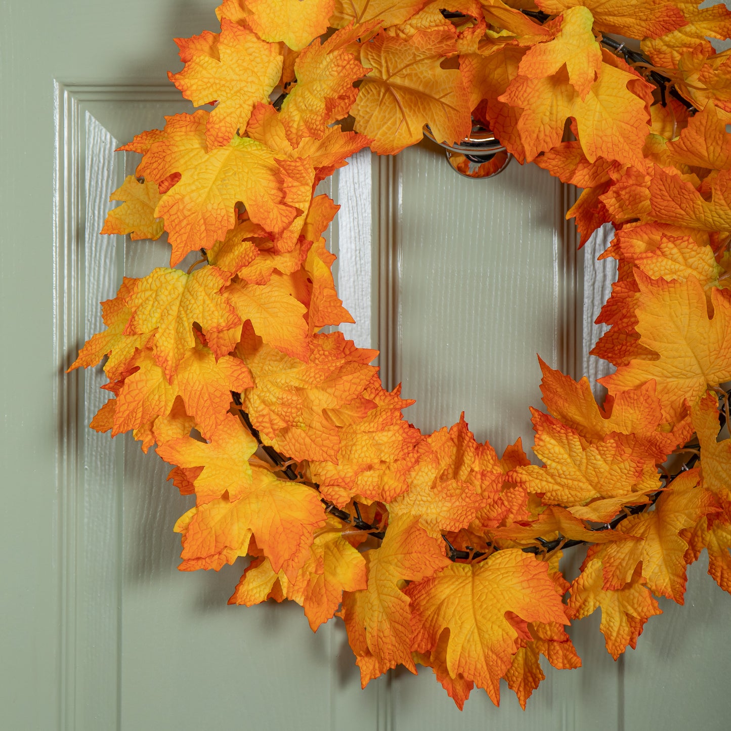 50cm Hanging Bright Autumn Faux Wreath