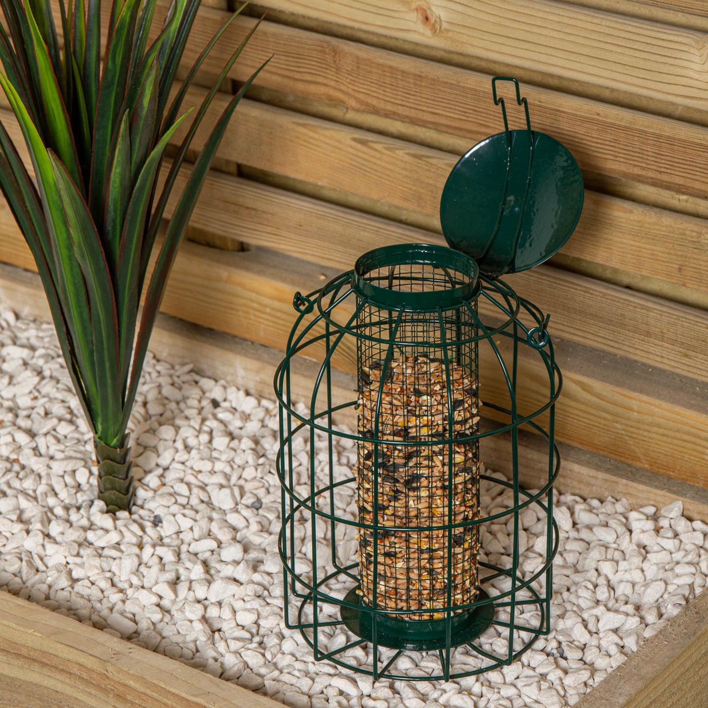 Pack of 6 Wild Bird Hanging Nut Feeder with Squirrel Guard