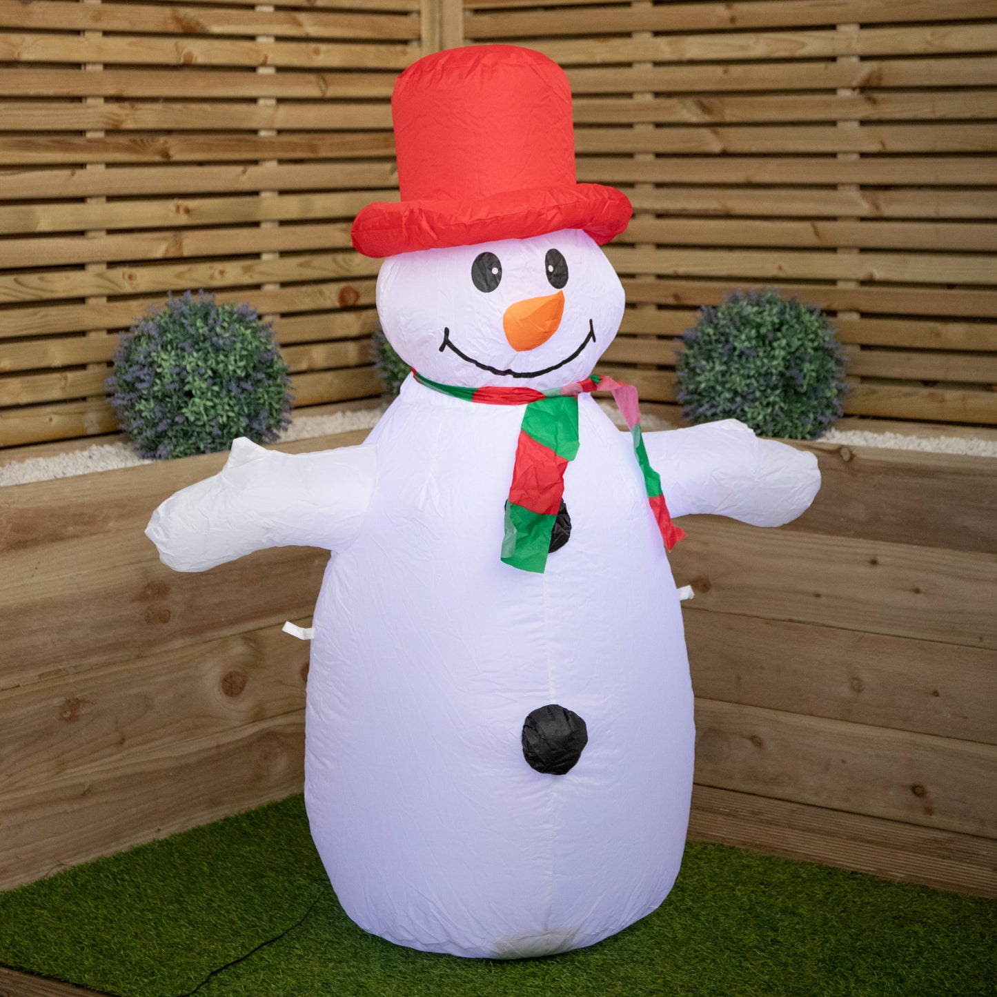 4ft (120cm) LED Outdoor Christmas Inflatables Snowman Indoor Light Up Decorations