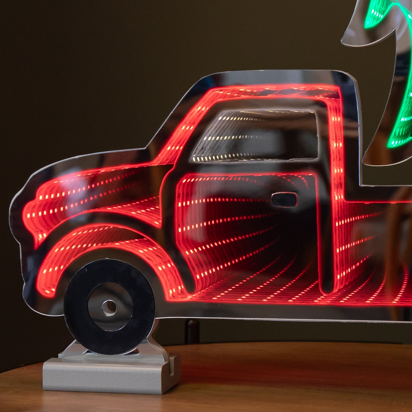 40cm LED Infinity Light Red Truck